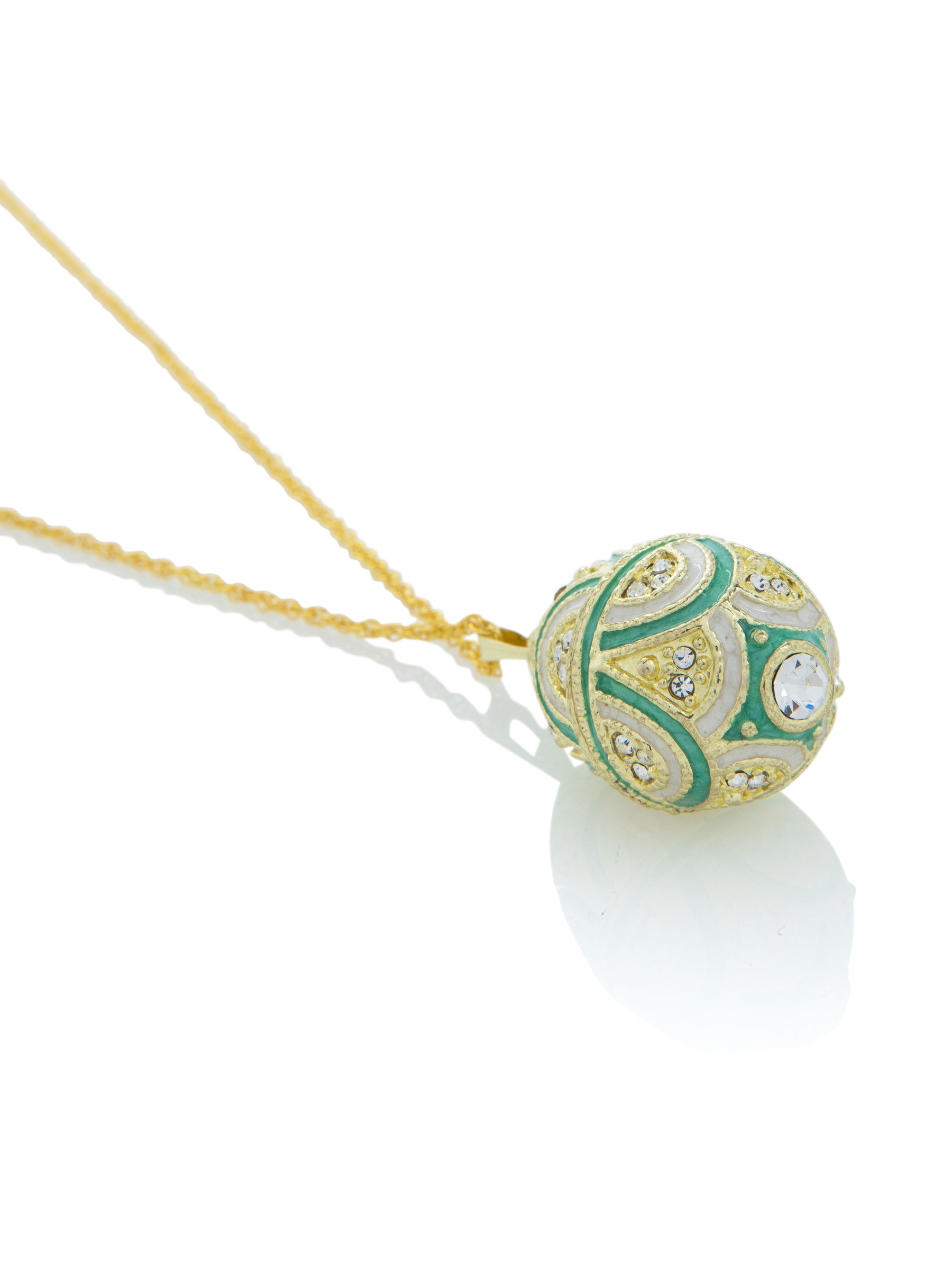 Keren Kopal Gold & Light Blue Egg Pendant Necklace
