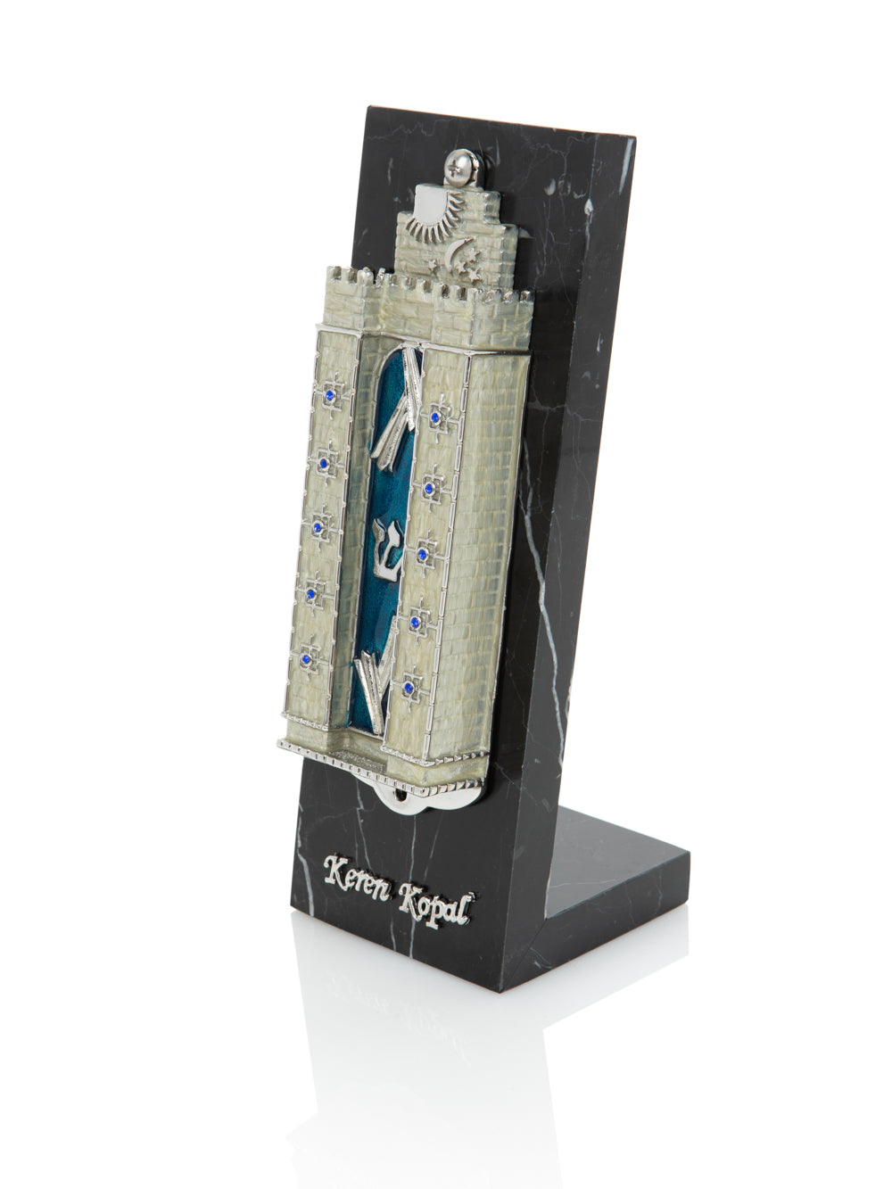 Keren Kopal Western Wall style Decorated Mezuzah