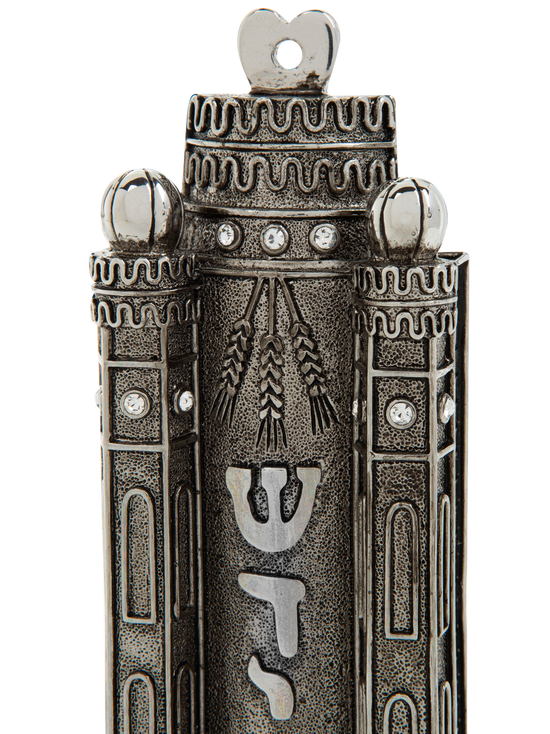 Keren Kopal Silver Contemporary Holy Ark Mezuzah