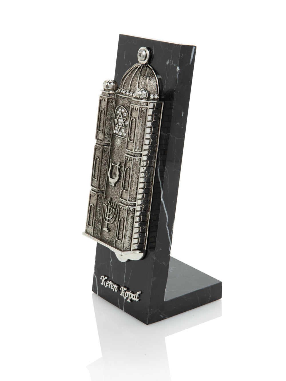 Keren Kopal Silver Judaica style Mezuzah