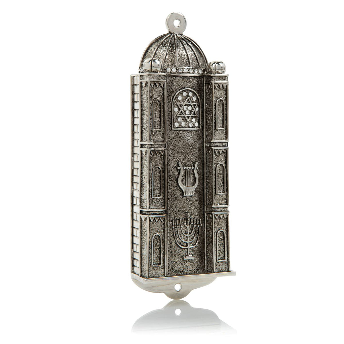 Keren Kopal Silver Judaica style Mezuzah