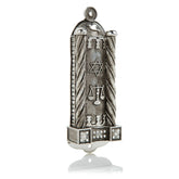 Keren Kopal Silver Modern Judaica Mezuzah