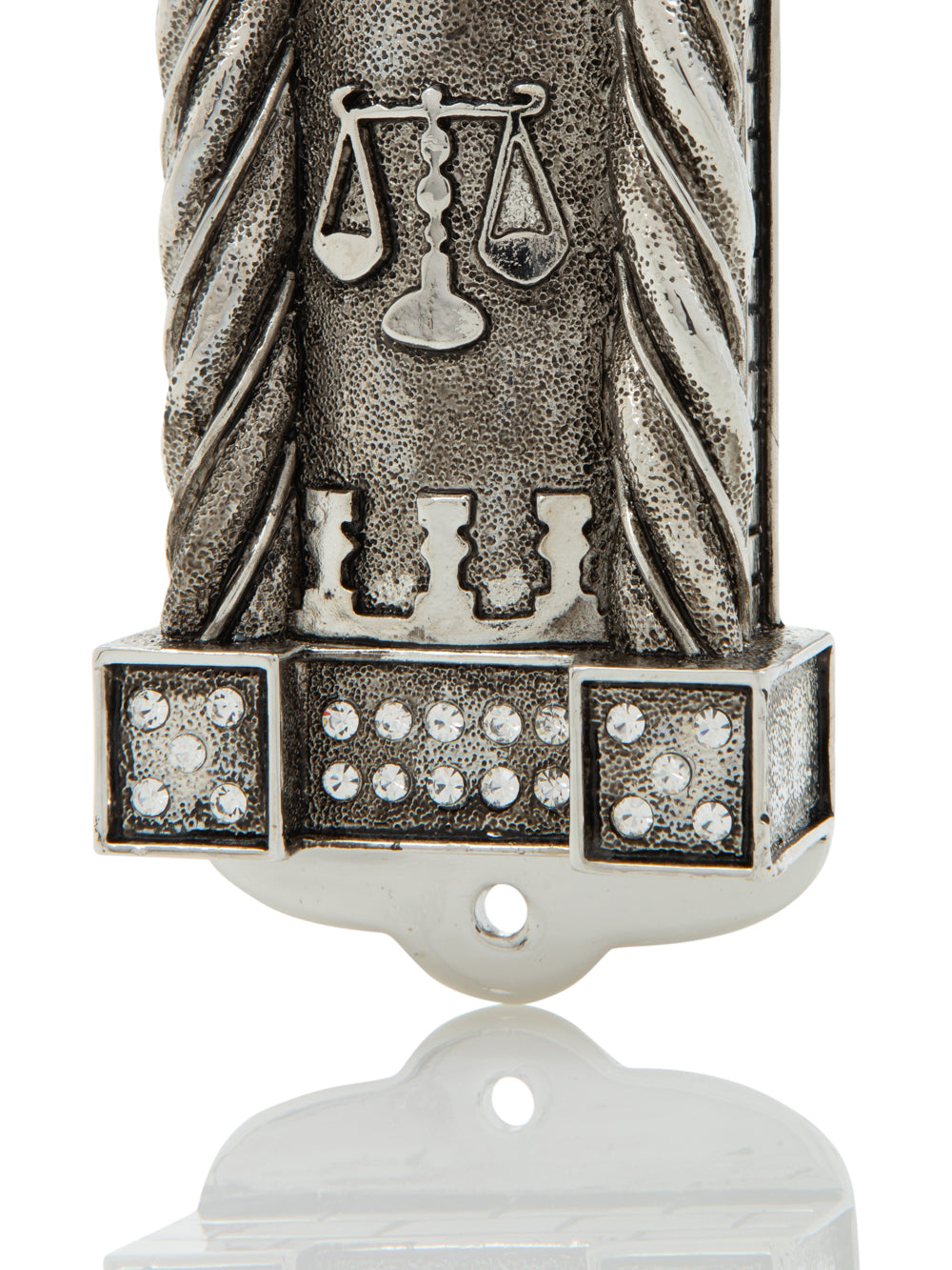 Keren Kopal Silver Modern Judaica Mezuzah