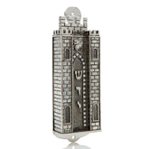 Keren Kopal Silver Holy Ark style Mezuzah