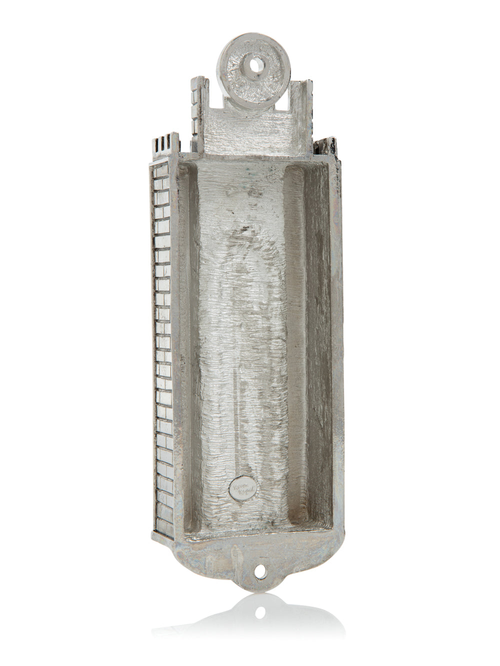 Keren Kopal Silver Holy Ark style Mezuzah