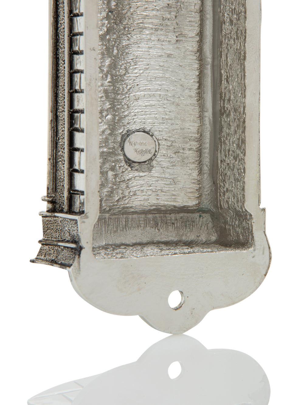 Keren Kopal Silver Modern Holy Ark Mezuzah