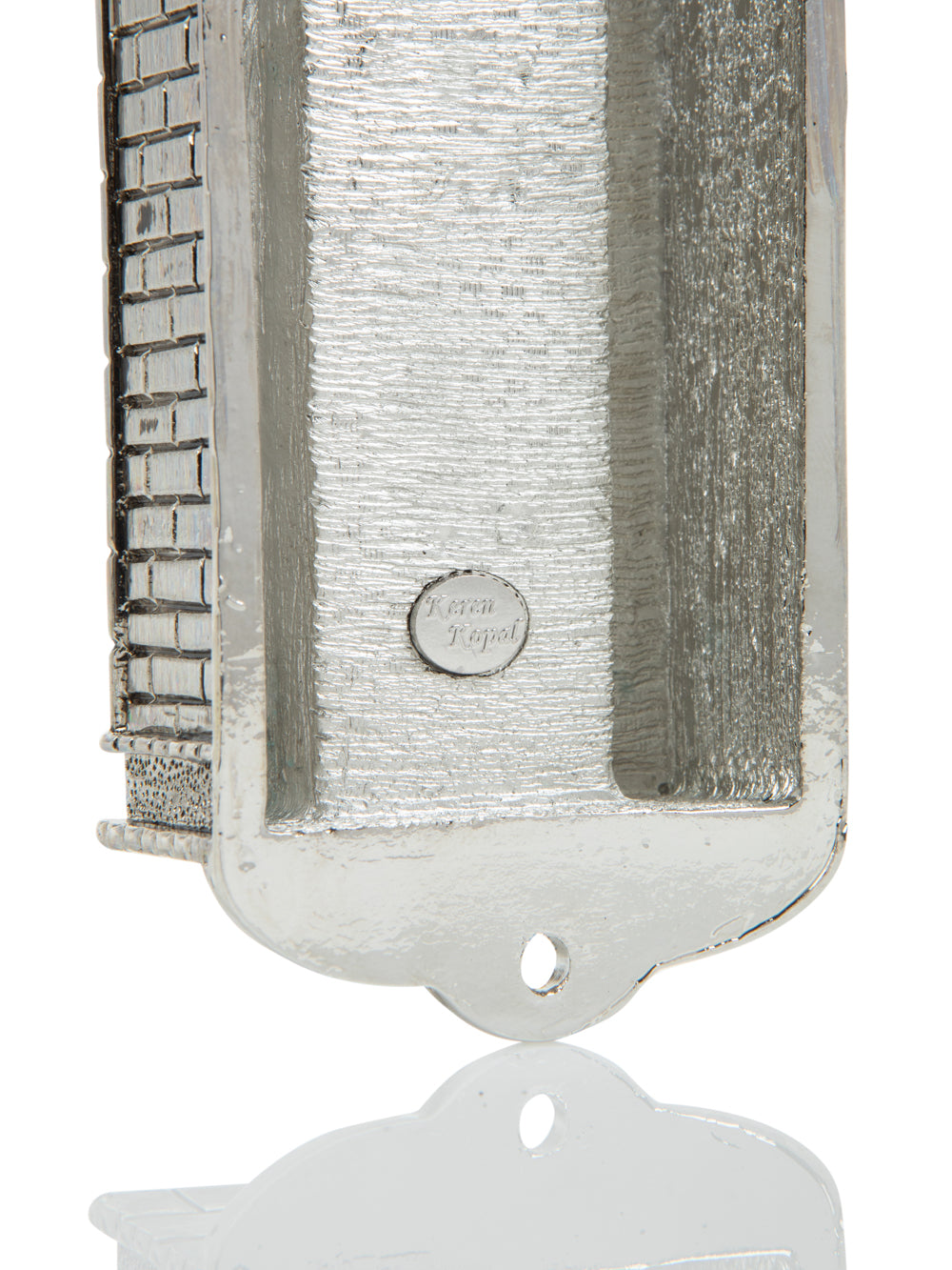 Keren Kopal Silver Western Wall style Decorated Mezuzah
