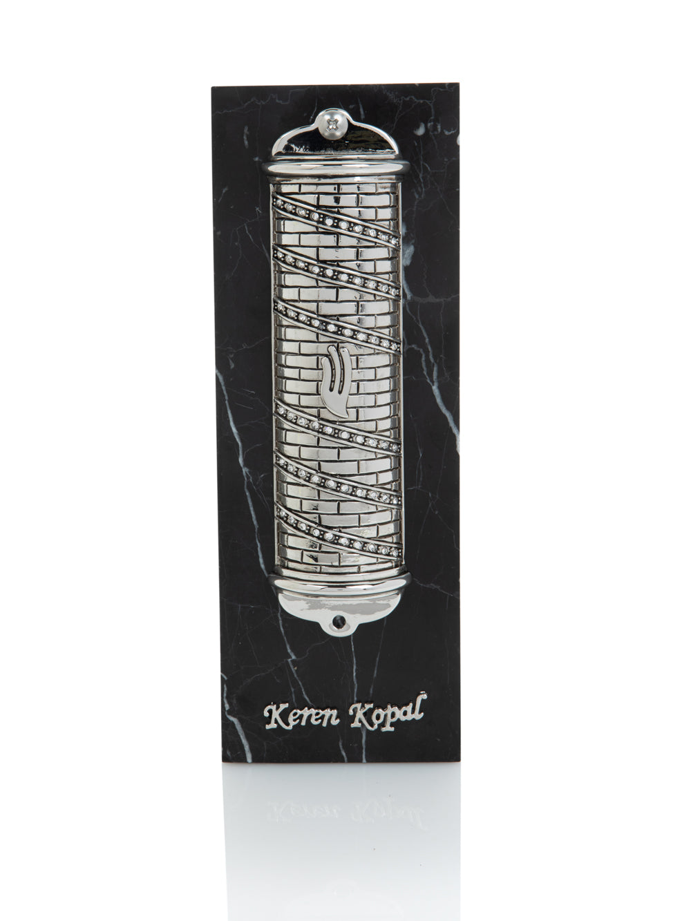 Keren Kopal Silver Modern Mezuzah