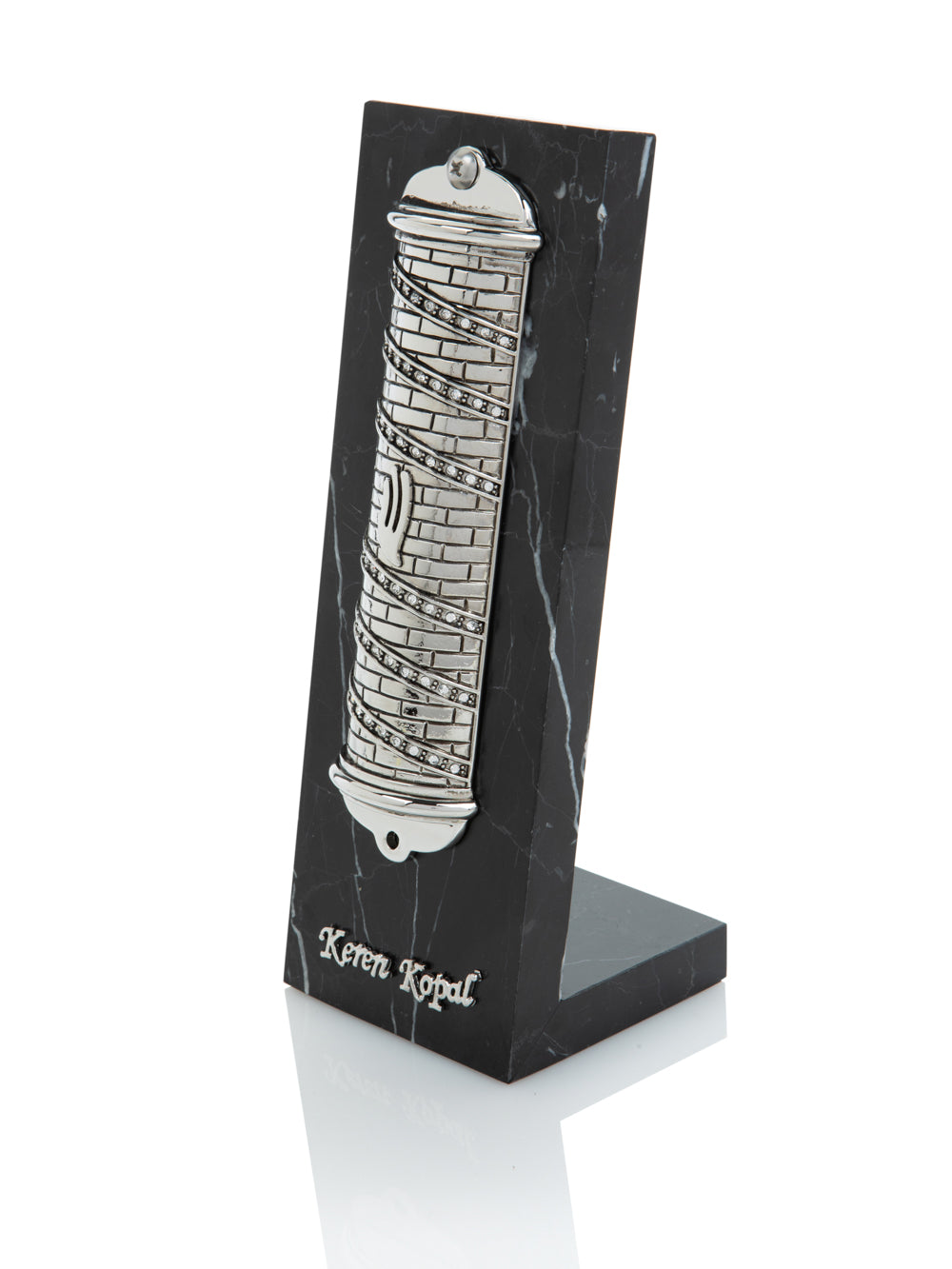 Keren Kopal Silver Modern Mezuzah