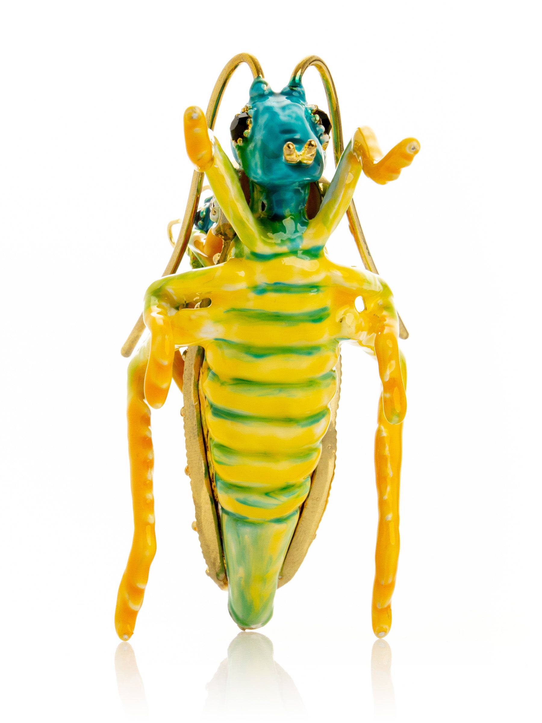 Keren Kopal Grasshopper with baby on the back