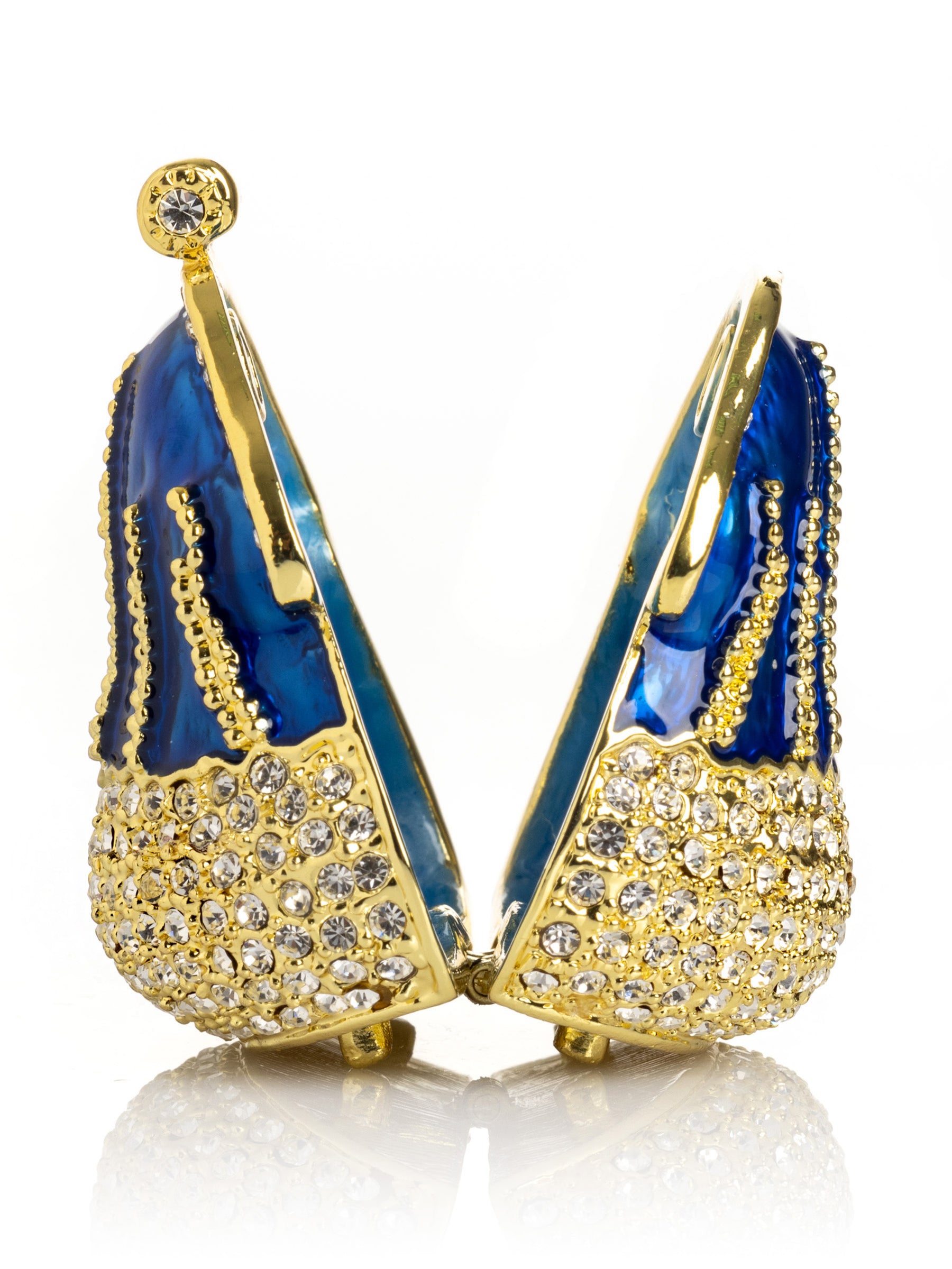 Keren Kopal Golden Blue Purse Trinket Box