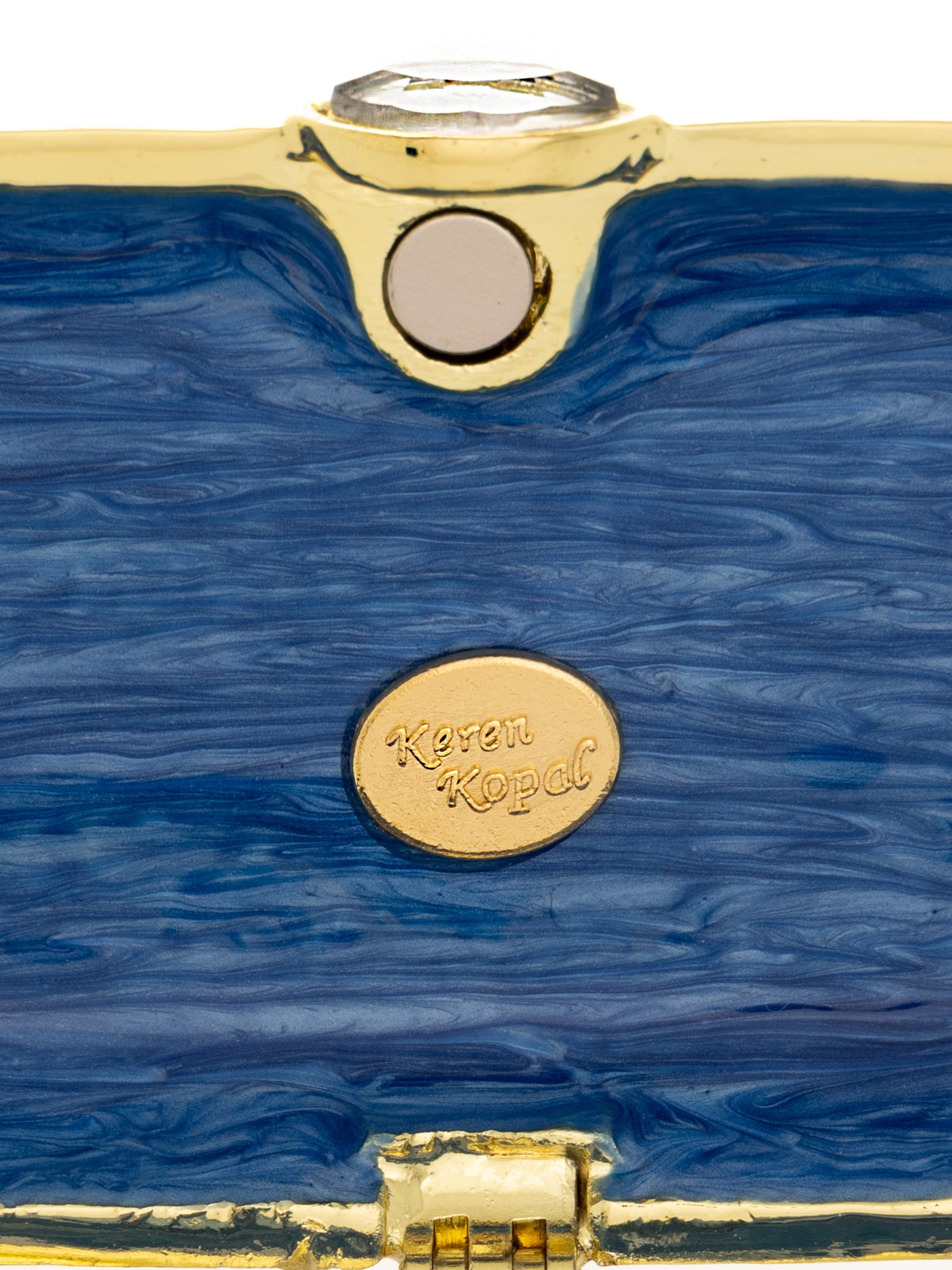 Keren Kopal Blue & Gold Box with Snake