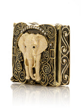 Keren Kopal Brown and Gold trinket Box Elephant