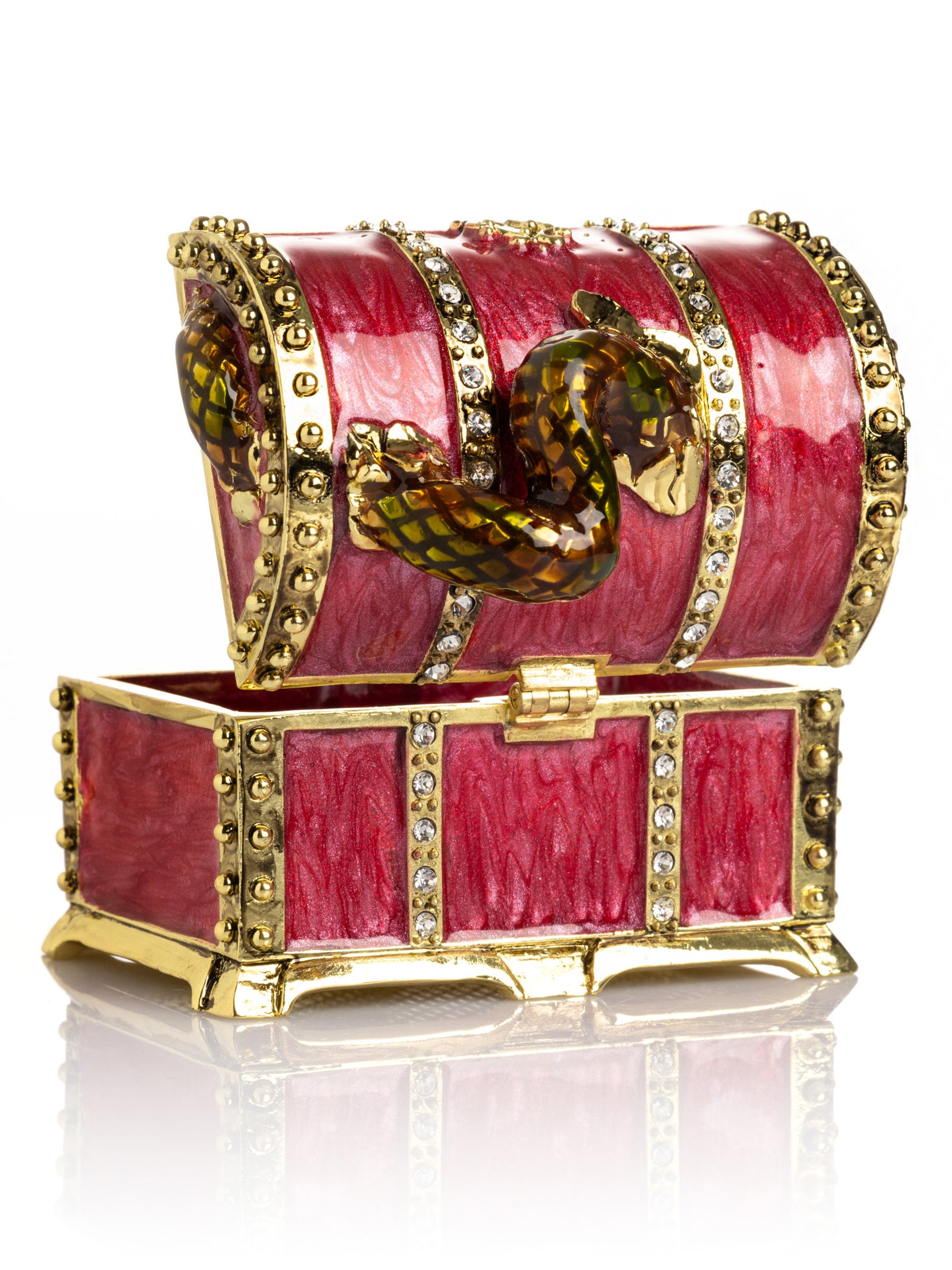 Keren Kopal Red Treasure Chest with Snake