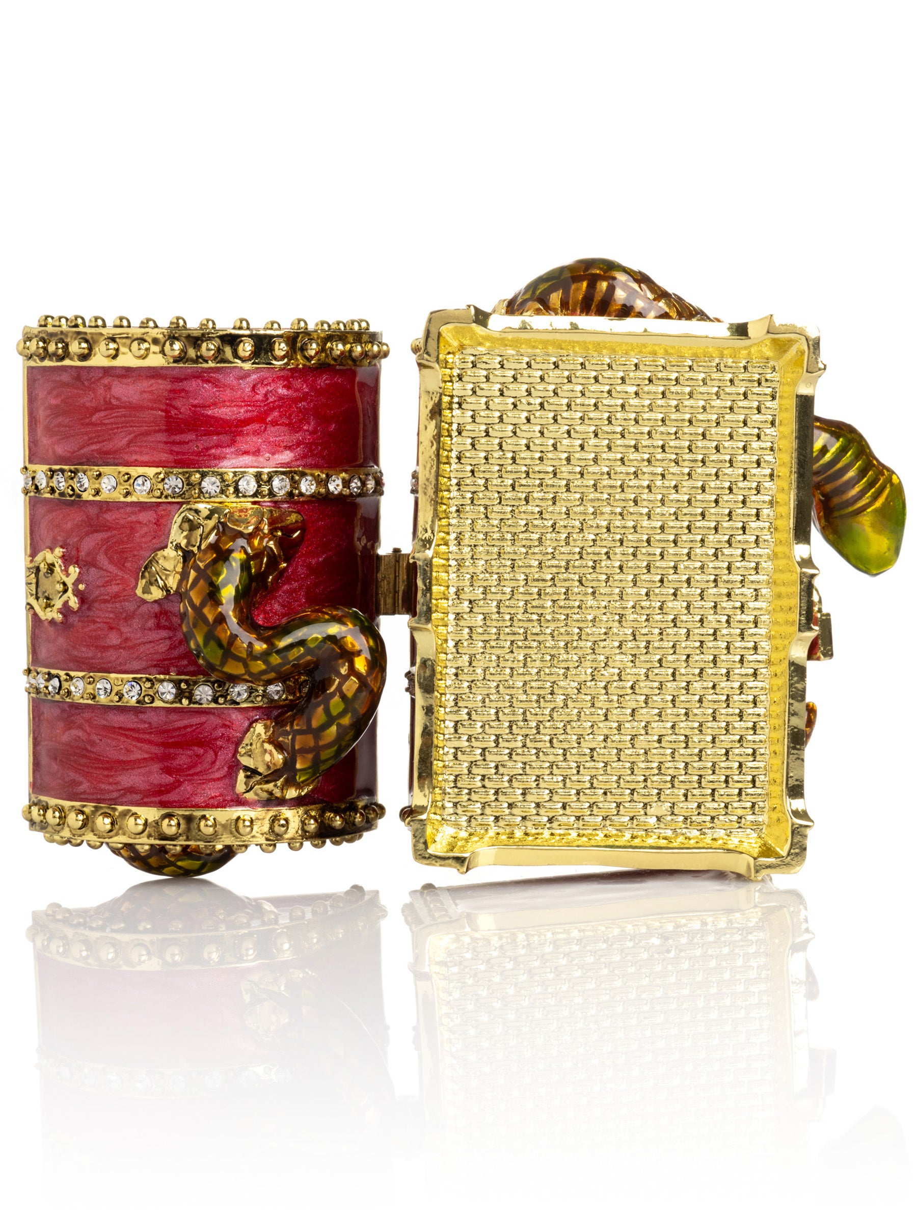 Keren Kopal Red Treasure Chest with Snake