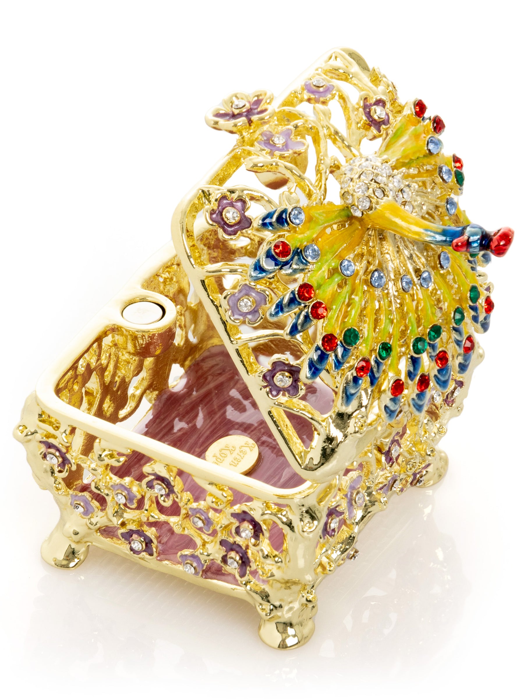 Keren Kopal Peacock Trinket Box