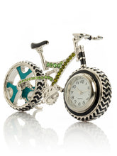 Keren Kopal Bicycle clock with Green crystals