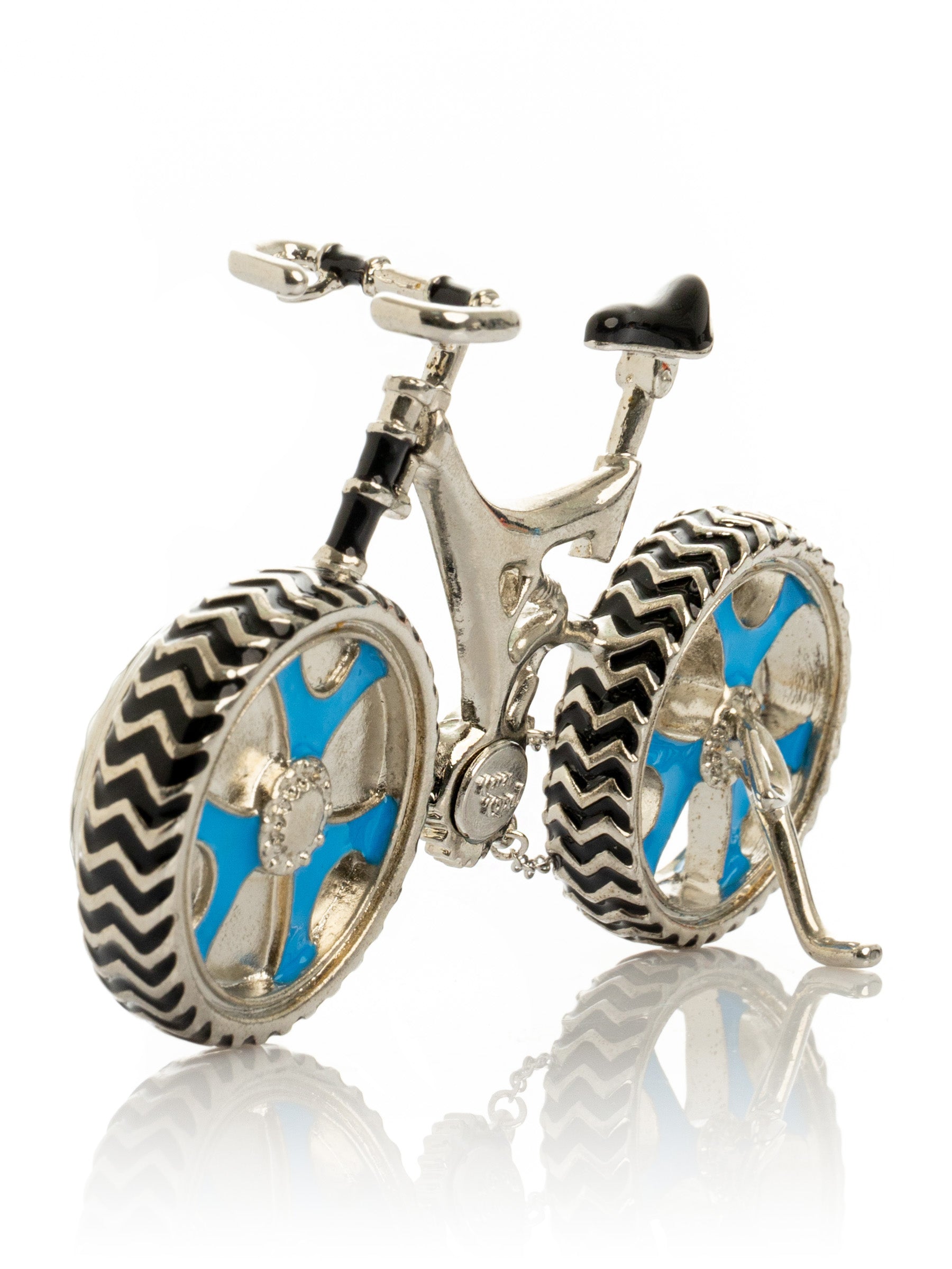 Keren Kopal Bicycle clock with Blue crystals