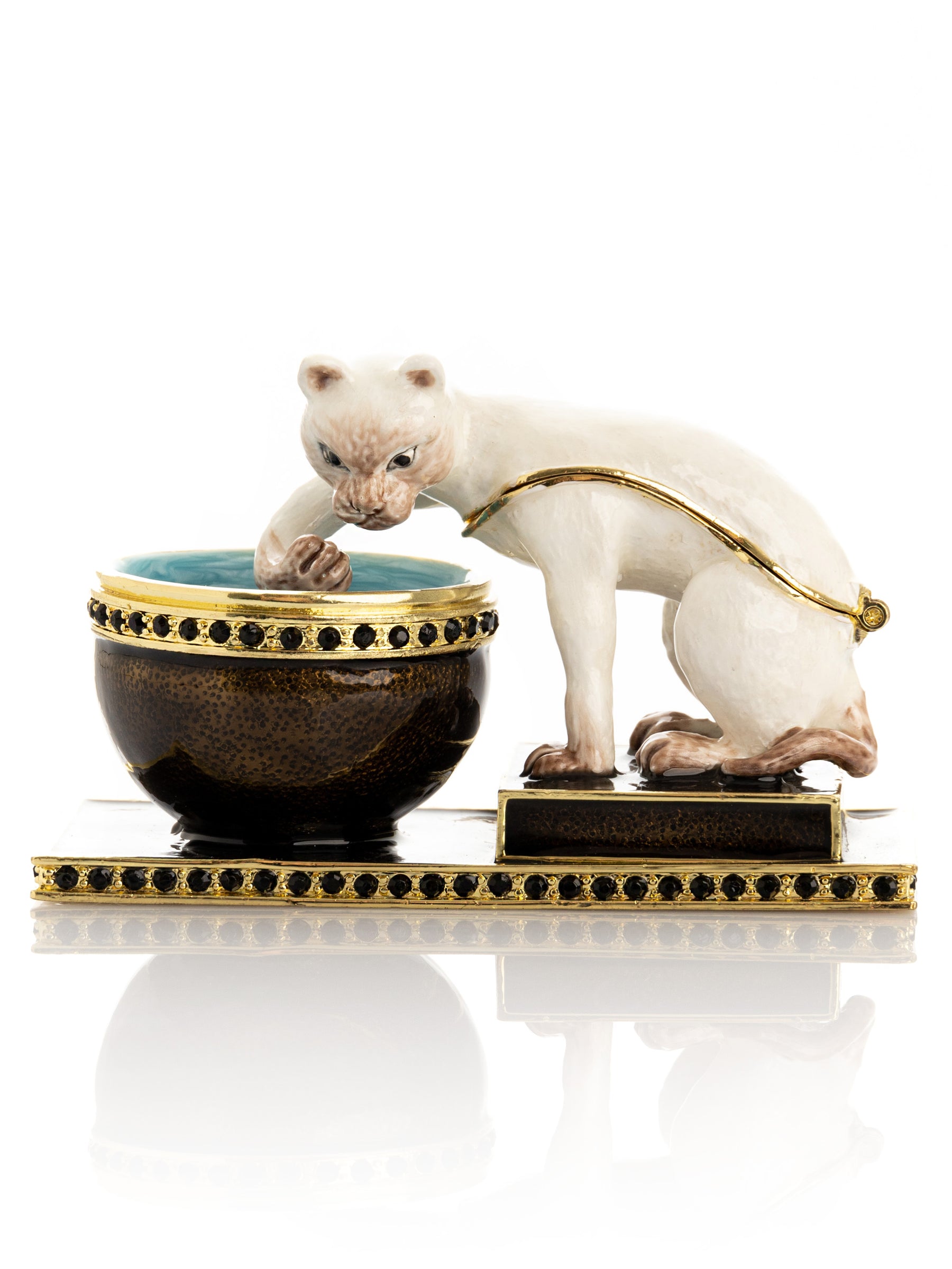Keren Kopal Curious Cat & Fish Limited edition of 250 Trinket Box