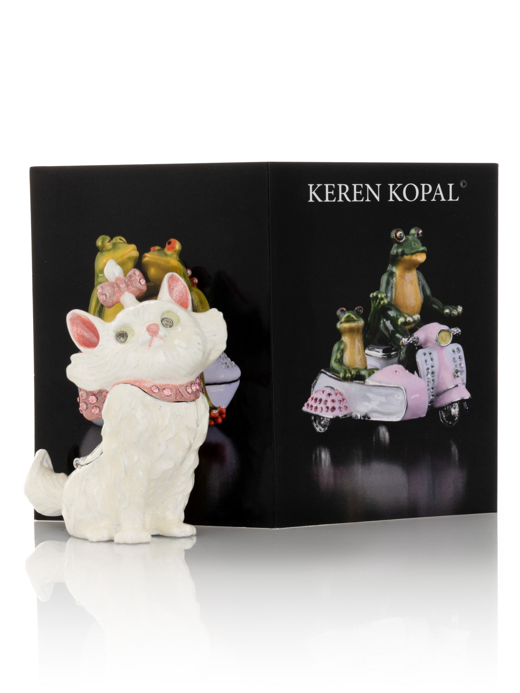 Keren Kopal Marie From Aristocats White and Pink Cat