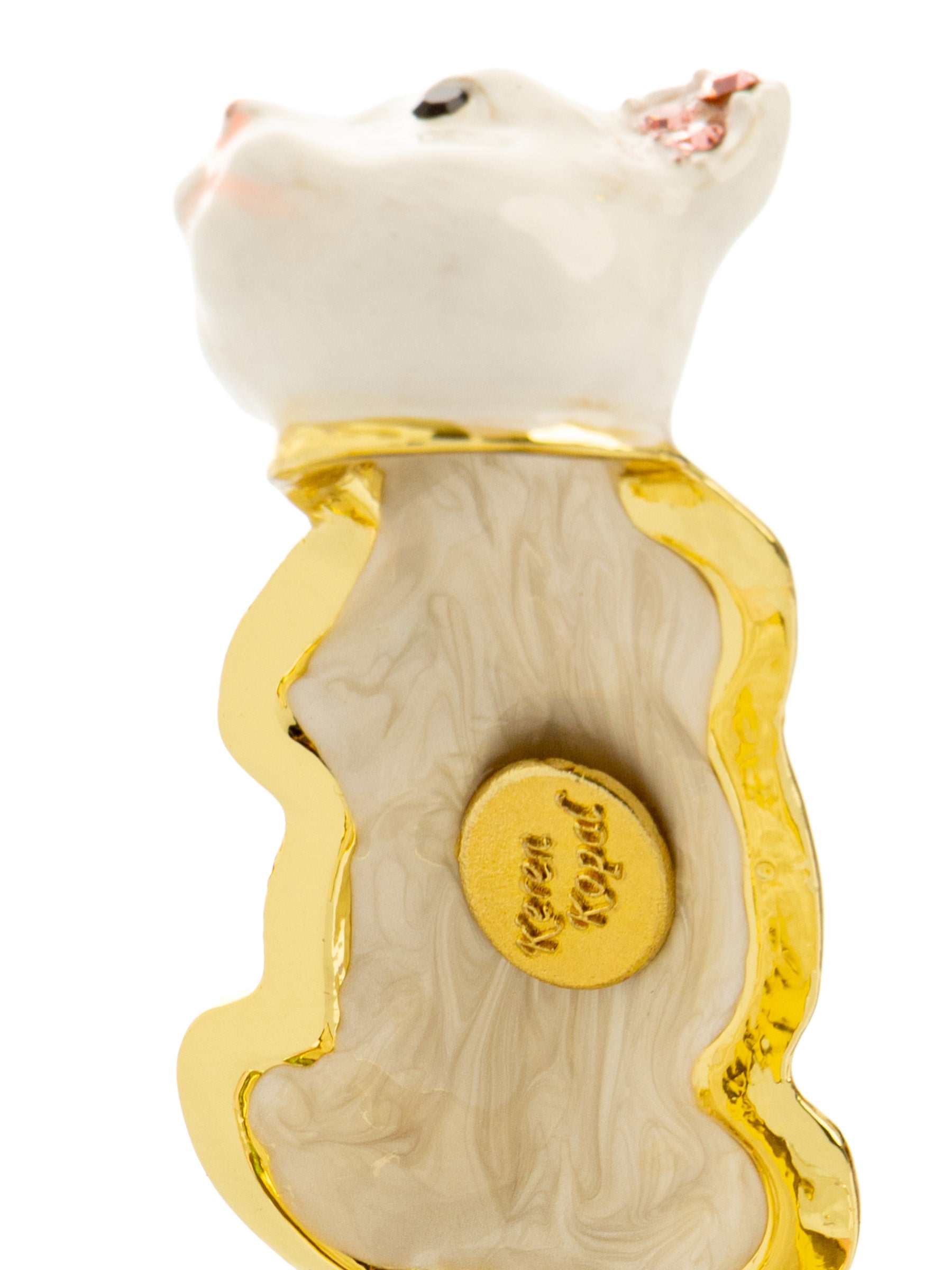 Keren Kopal White Cat on Crystal