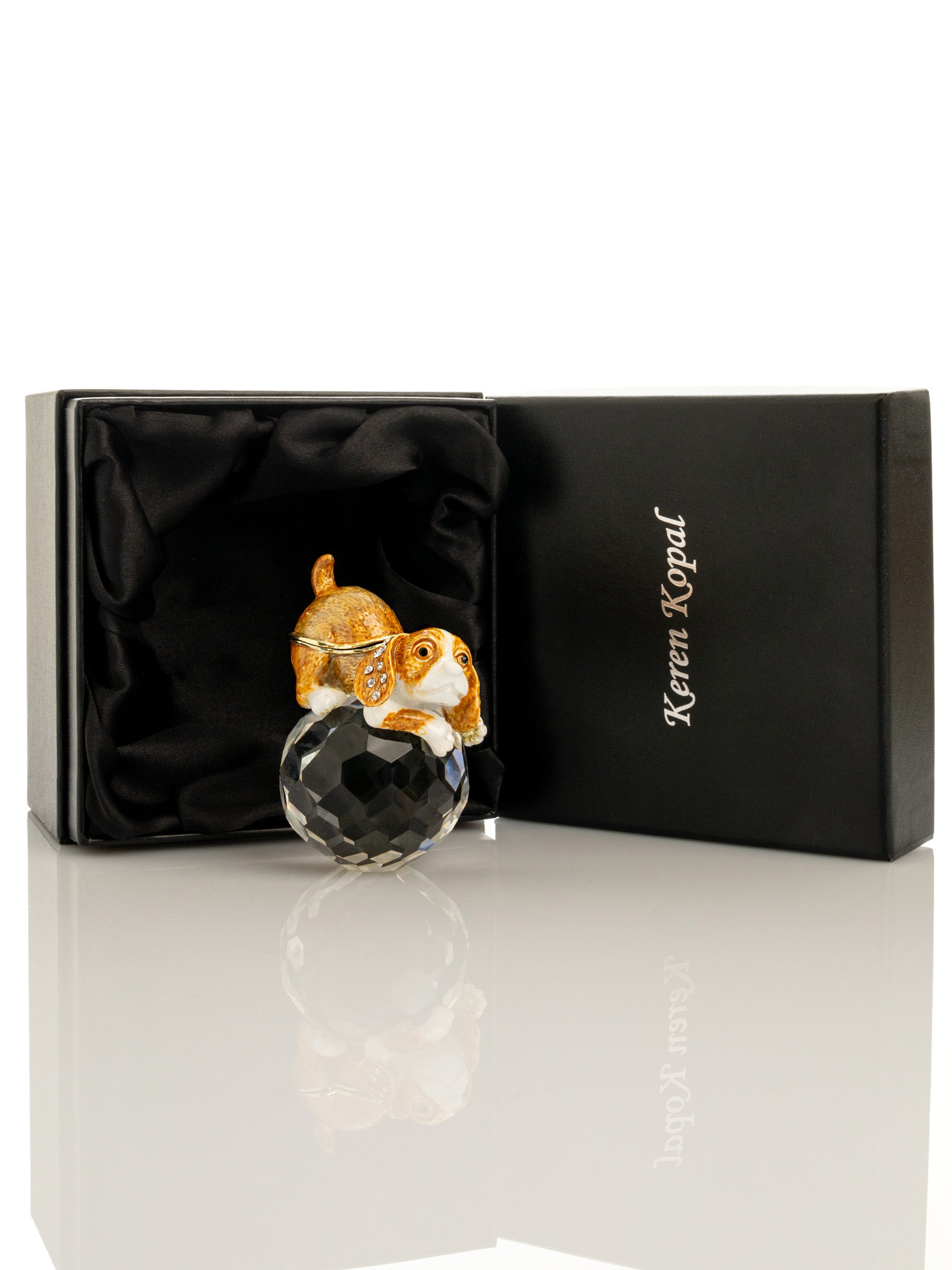 Keren Kopal Brown Puppy on Crystal