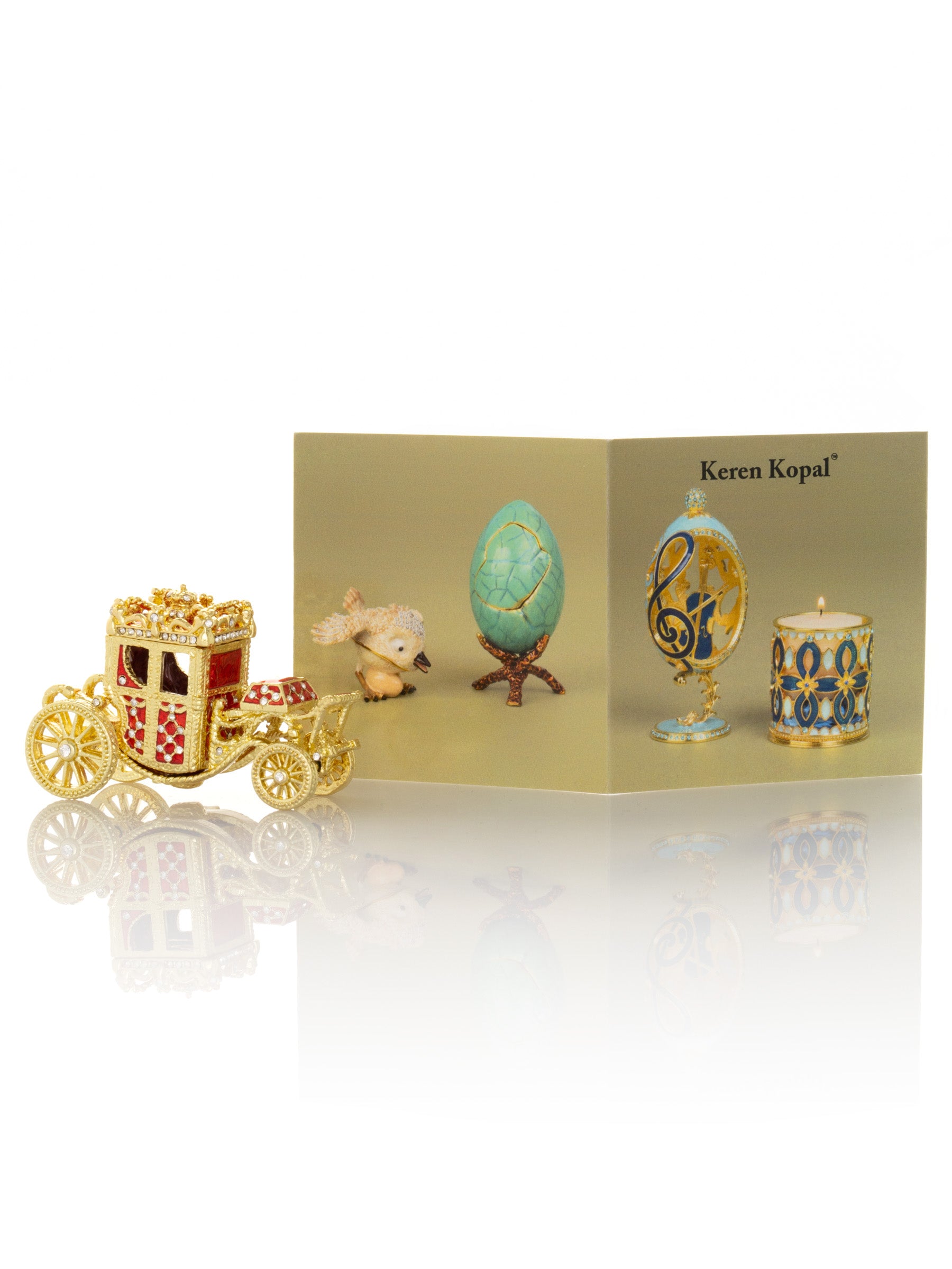 Keren Kopal Gold & Red Carriage