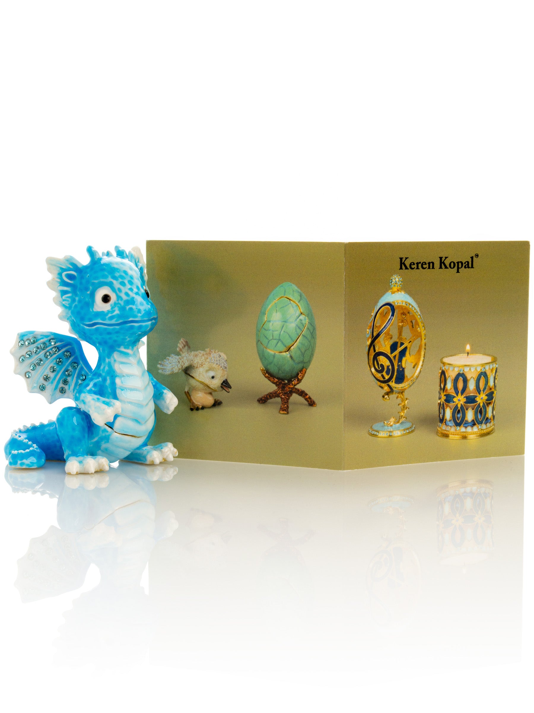 Keren Kopal Cute Blue Chinese Dragon
