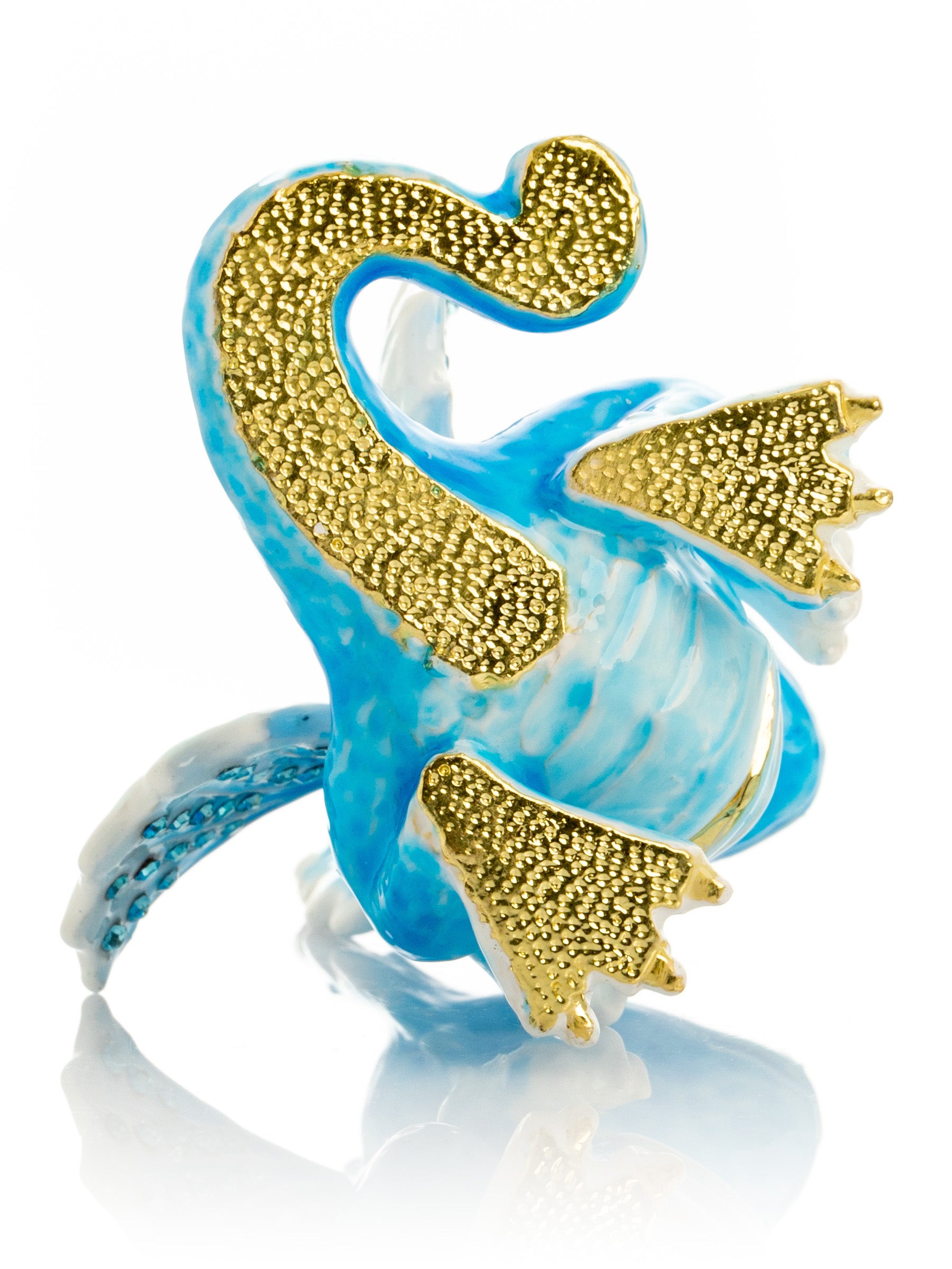Keren Kopal Cute Blue Chinese Dragon