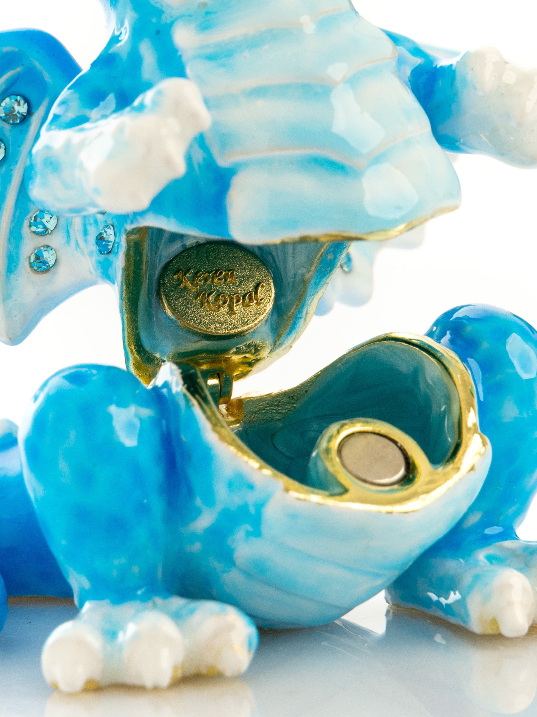 Keren Kopal Cute Blue Chinese Dragon