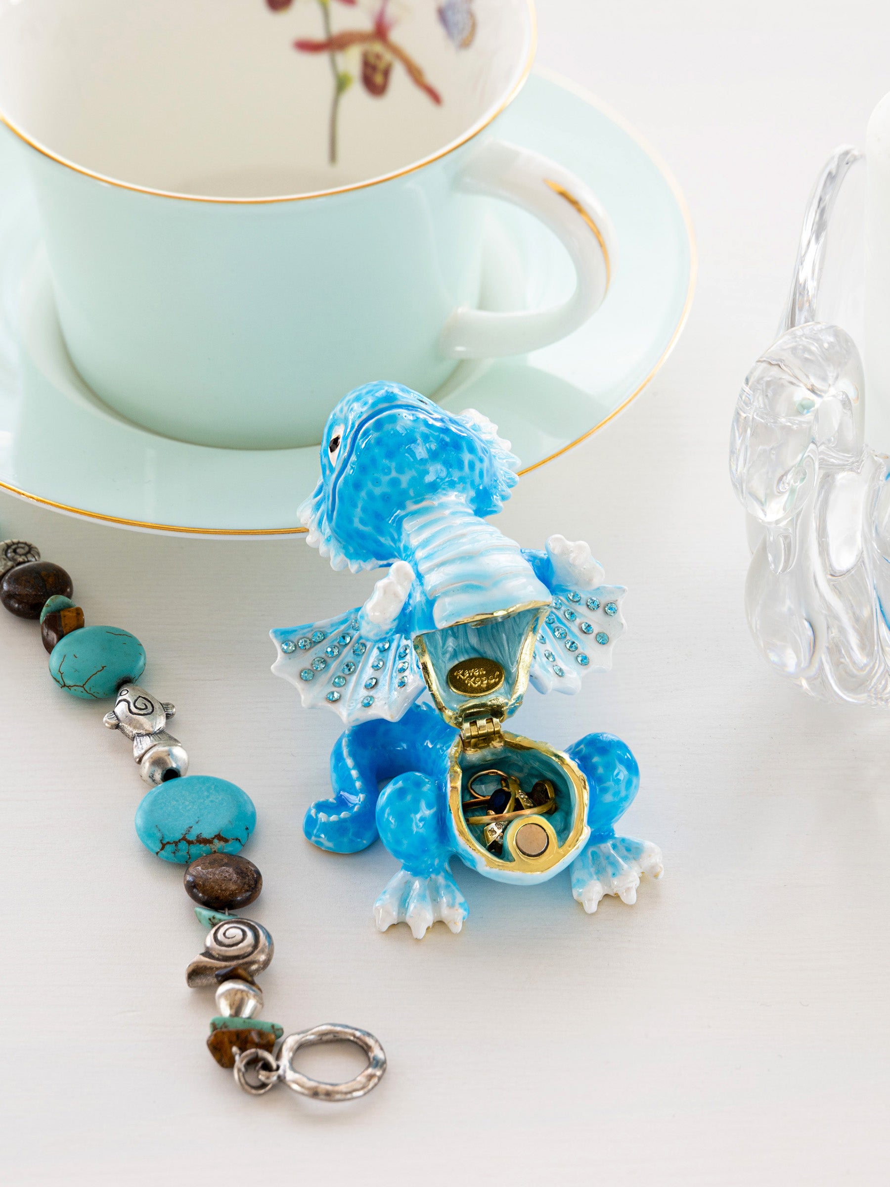 Keren Kopal Cute Blue Chinese Dragon