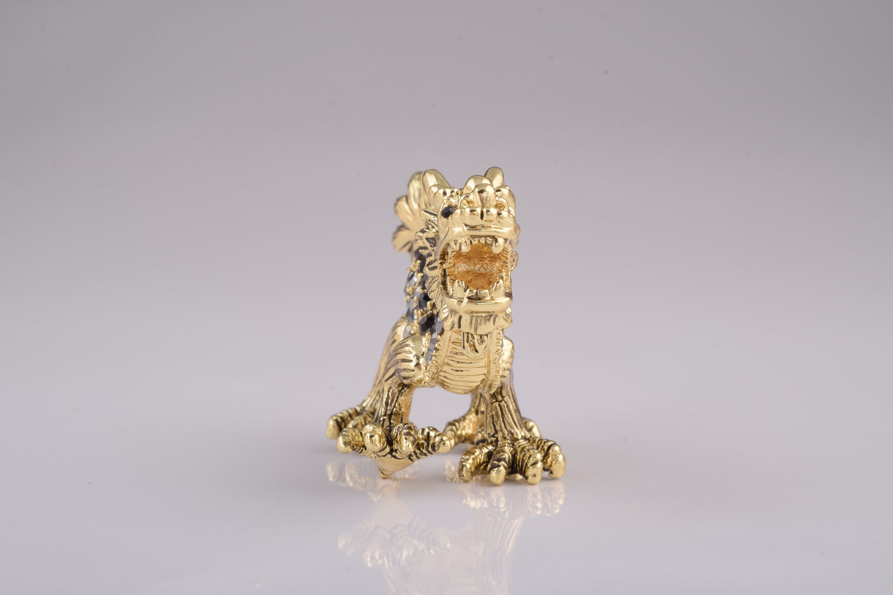 Keren Kopal Golden Dragon with Black Crystals