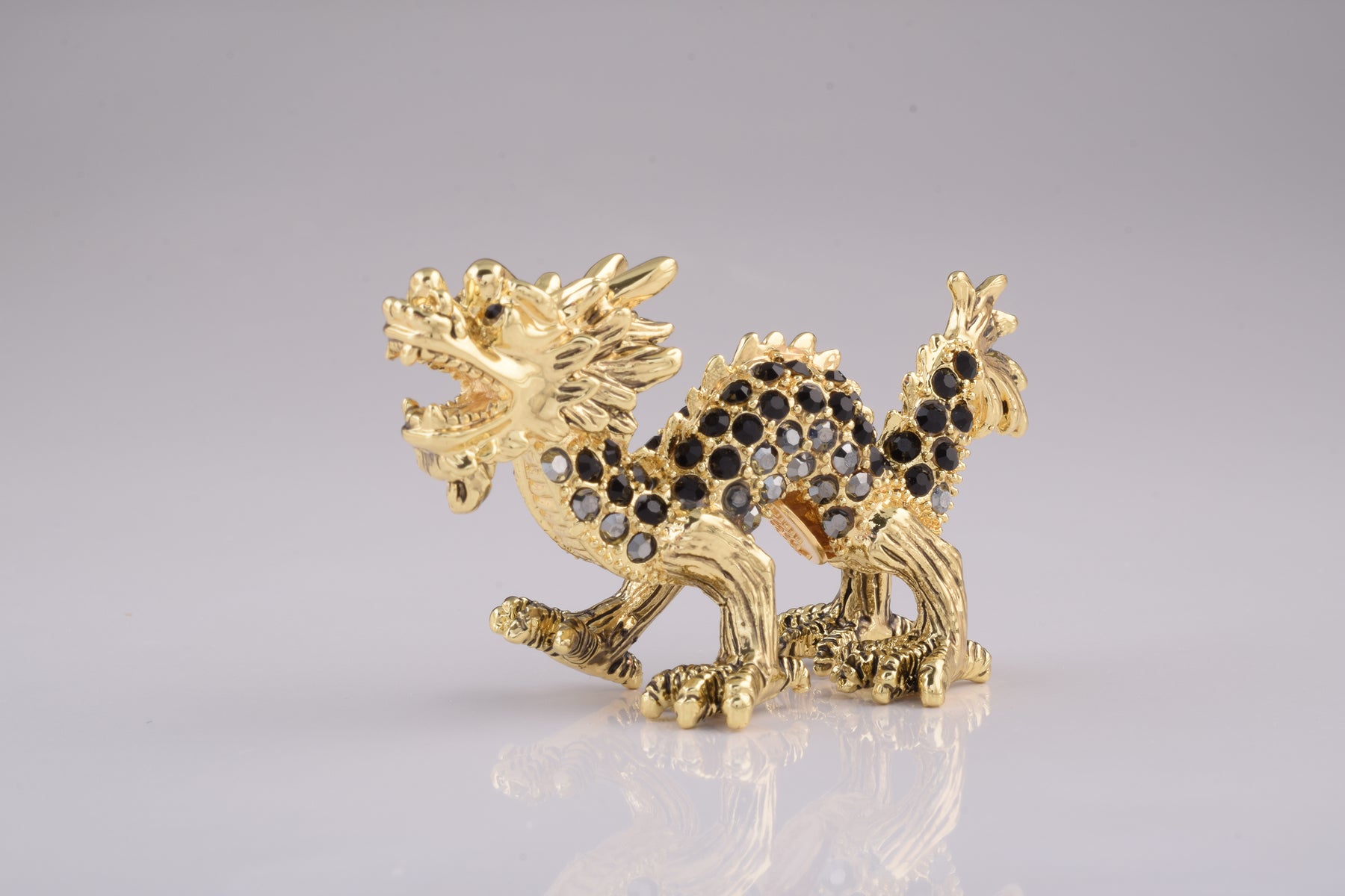 Keren Kopal Golden Dragon with Black Crystals