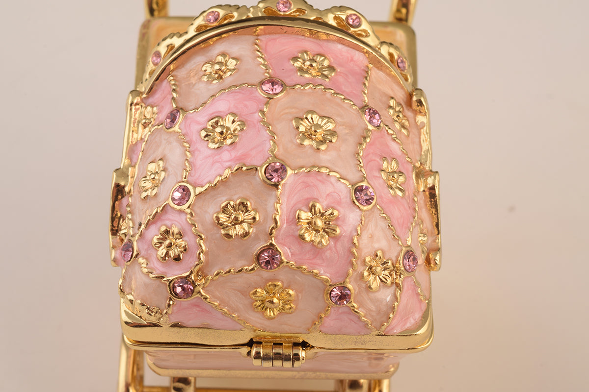 Keren Kopal Pink Baby Carriage Trinket Box