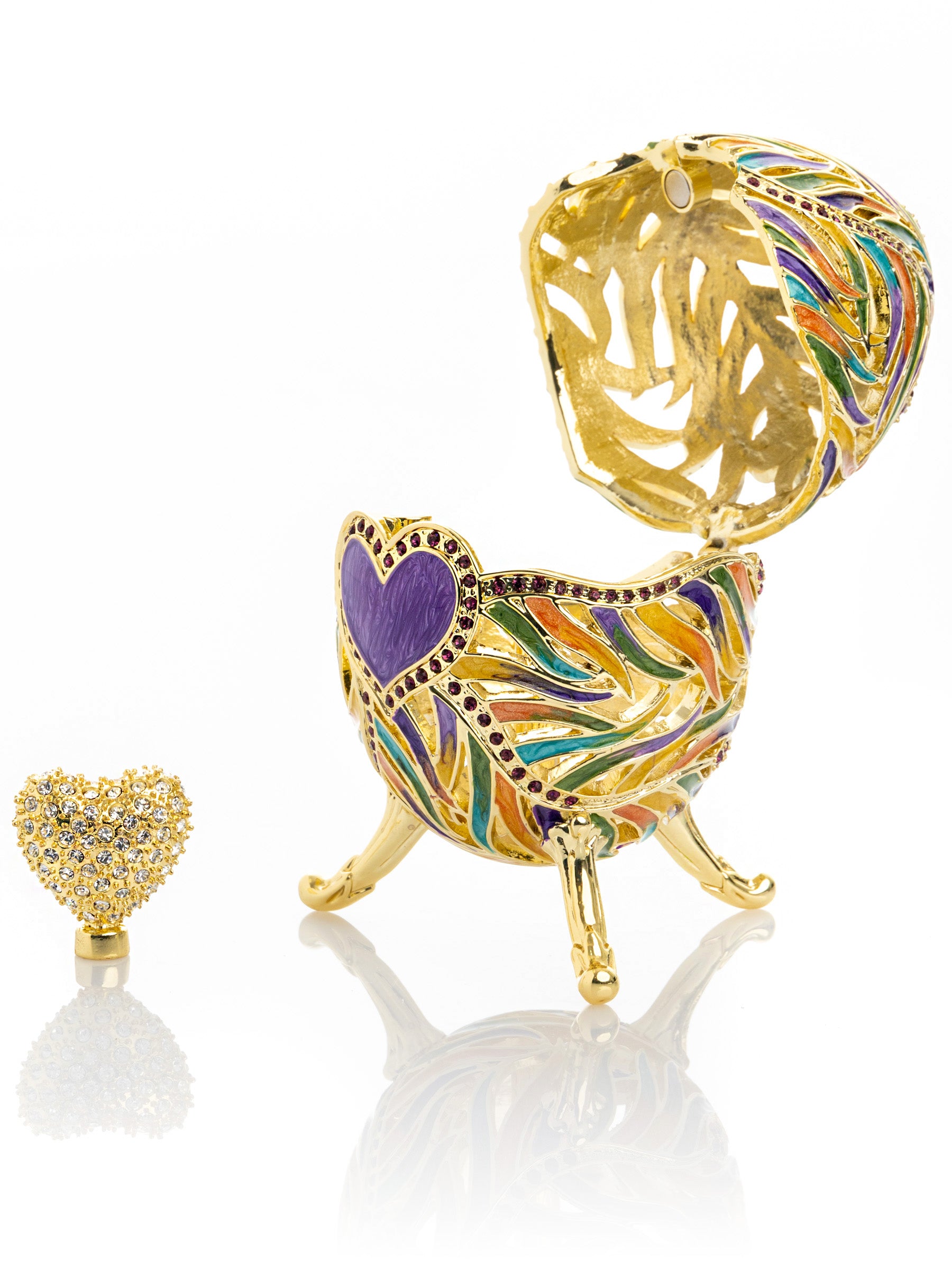 Keren Kopal colorful heart egg