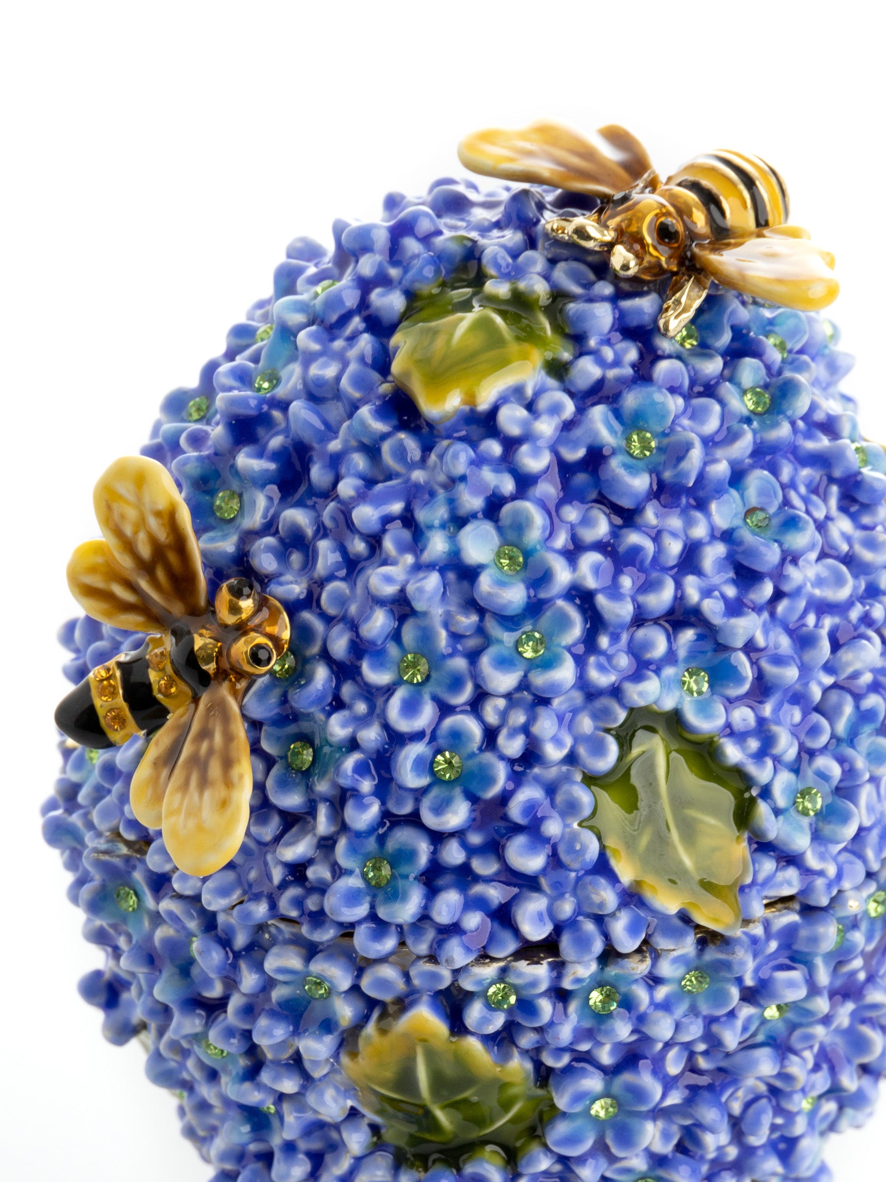 Keren Kopal Blue Flower and Bees music box with Leaves Fur Elise by Ludwig Van Beethoven