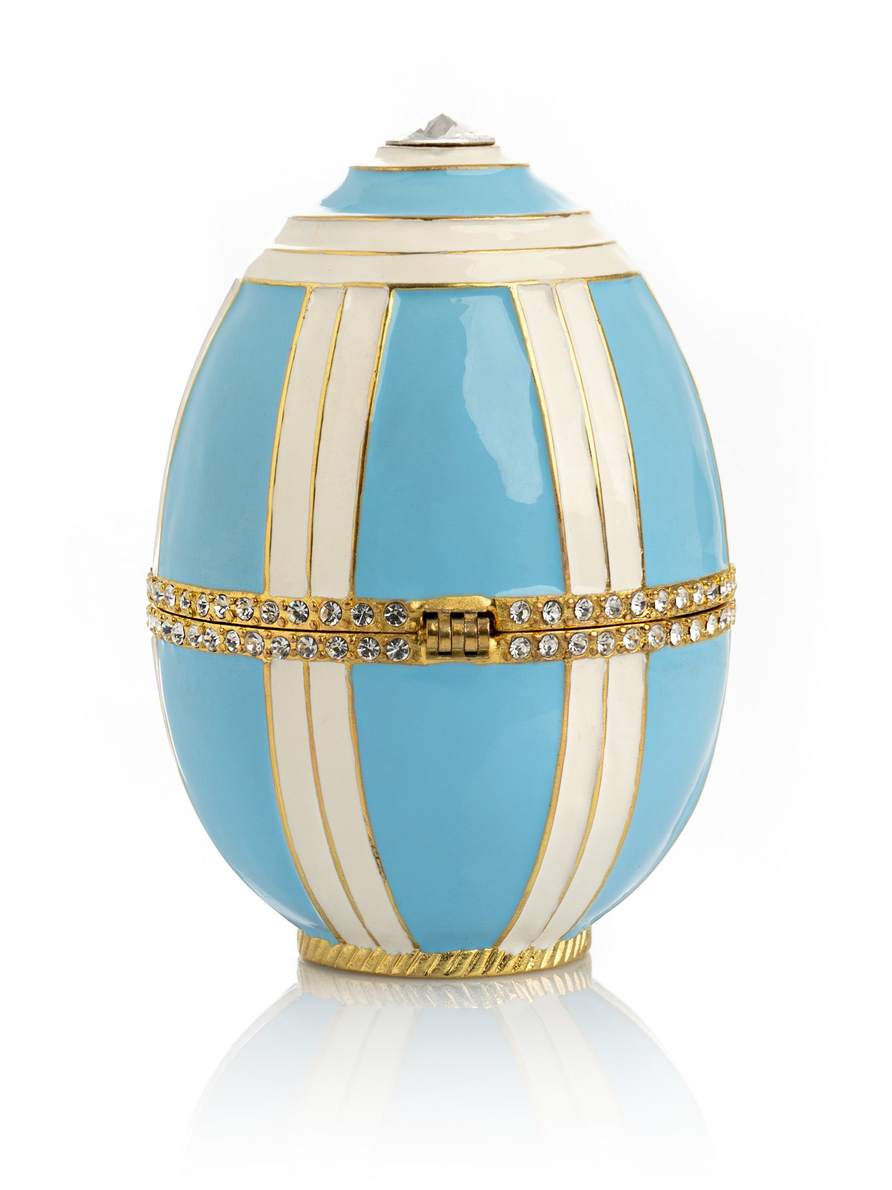 Keren Kopal Light Blue Egg with a Sailing ship