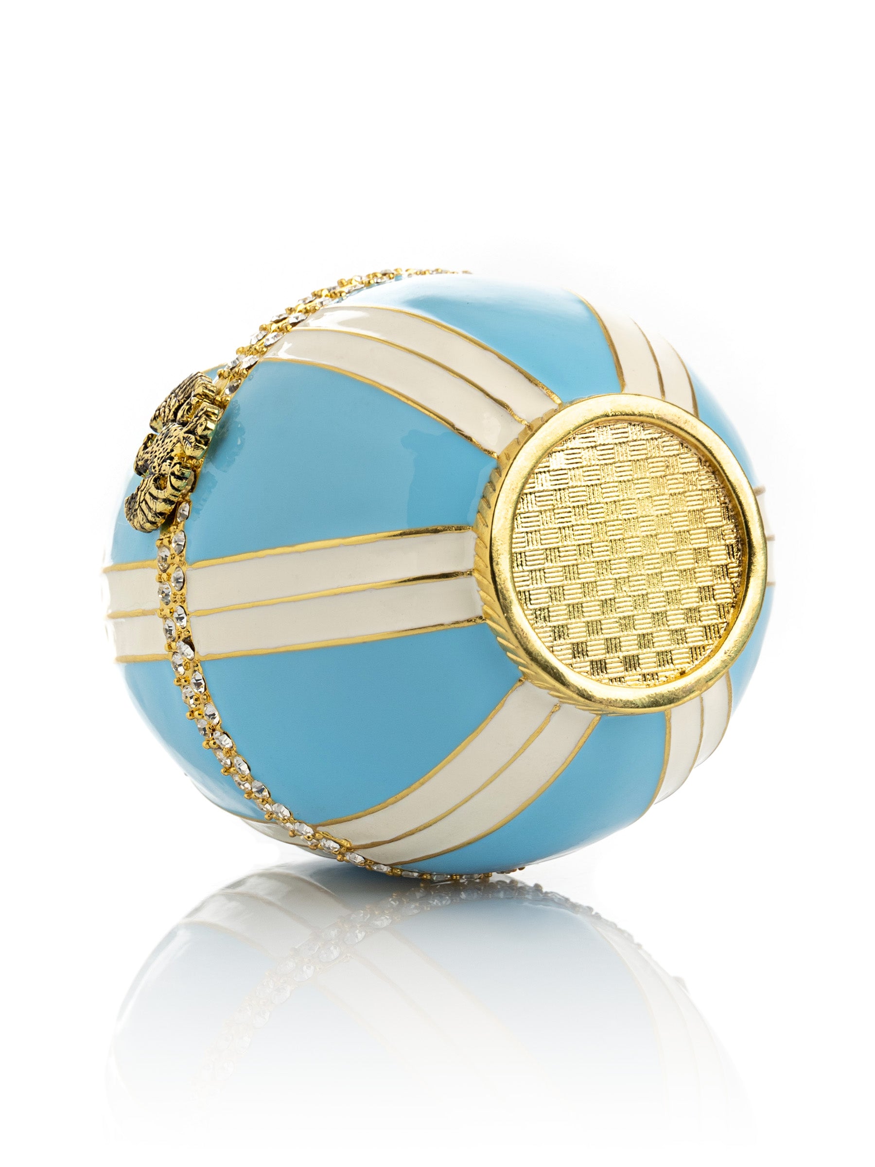 Keren Kopal Light Blue Egg with a Sailing ship