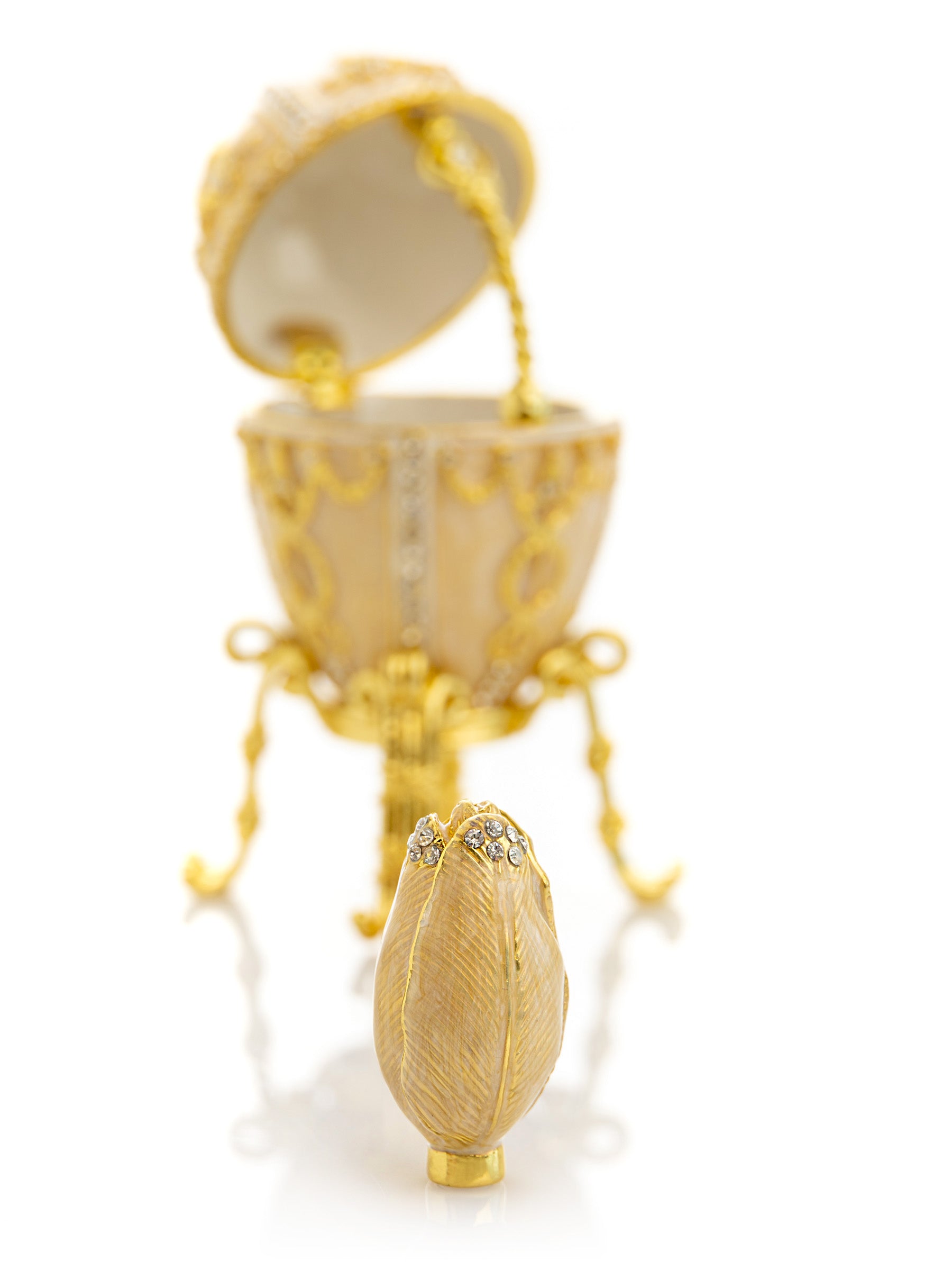 Keren Kopal Gold Egg with surprise Tulip flower