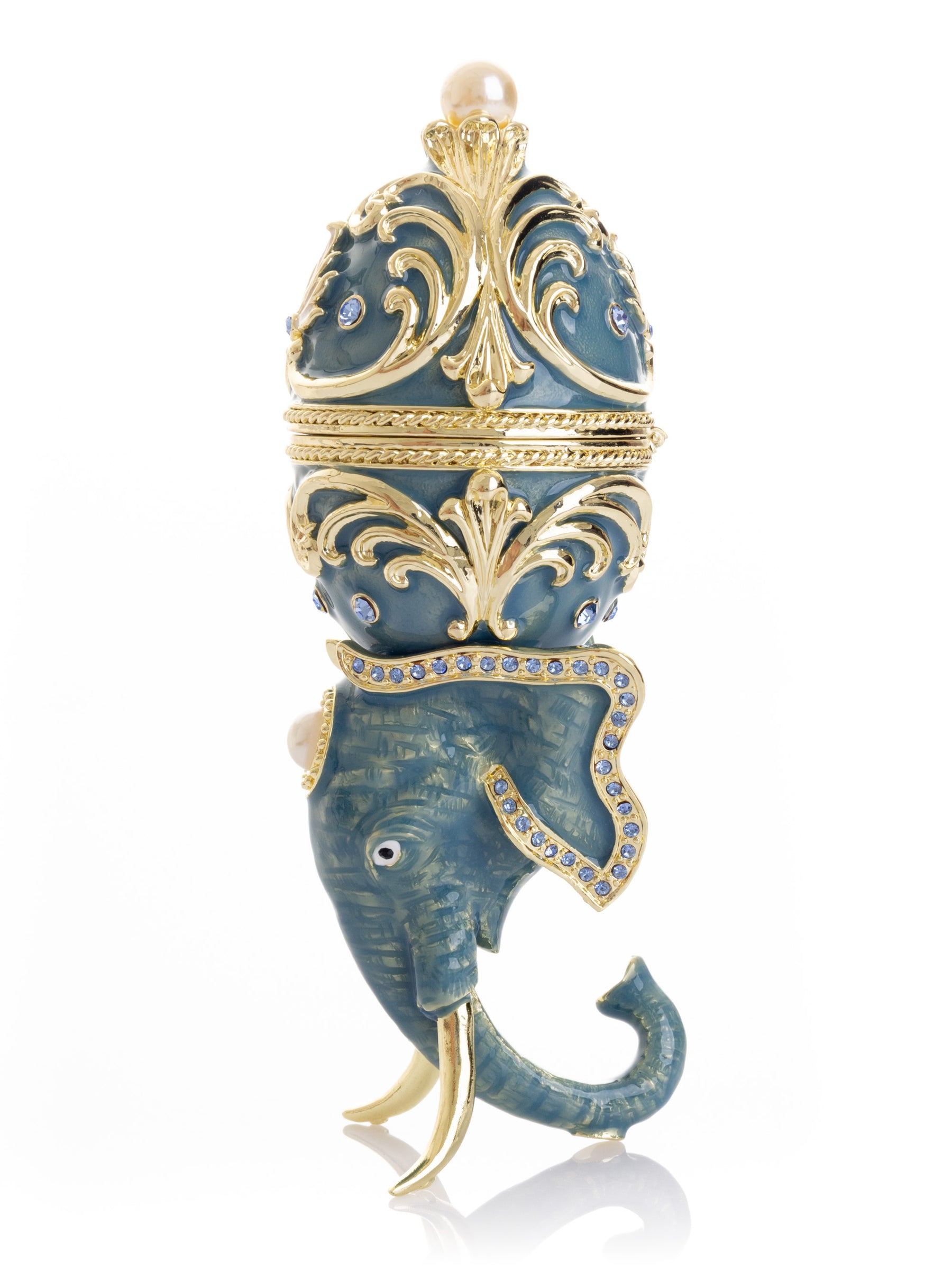 Keren Kopal Unique Easter Egg Elephant Pedestal