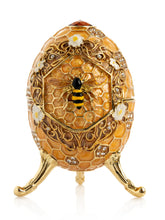 Keren Kopal Easter Egg Honeycomb with Bees Hive trinket box