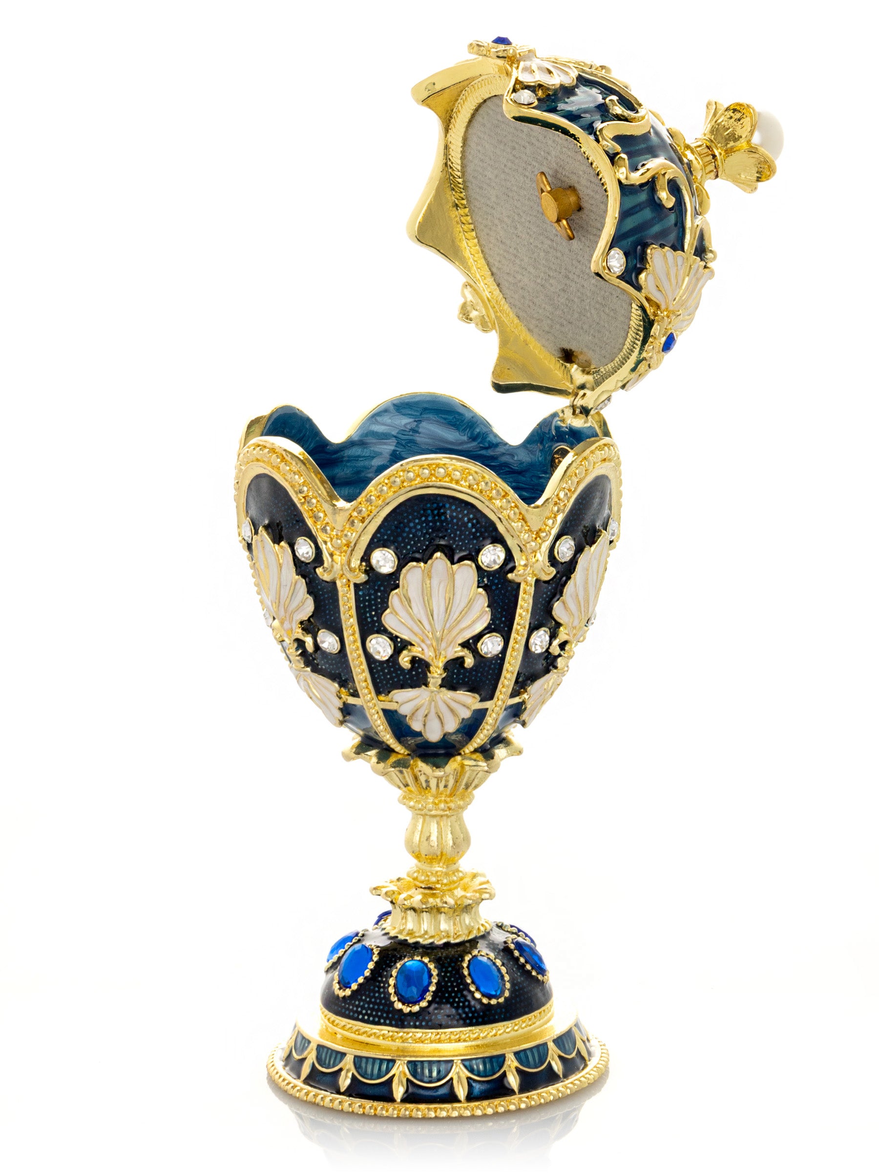 Keren Kopal Music Playing Blue Faberge Egg