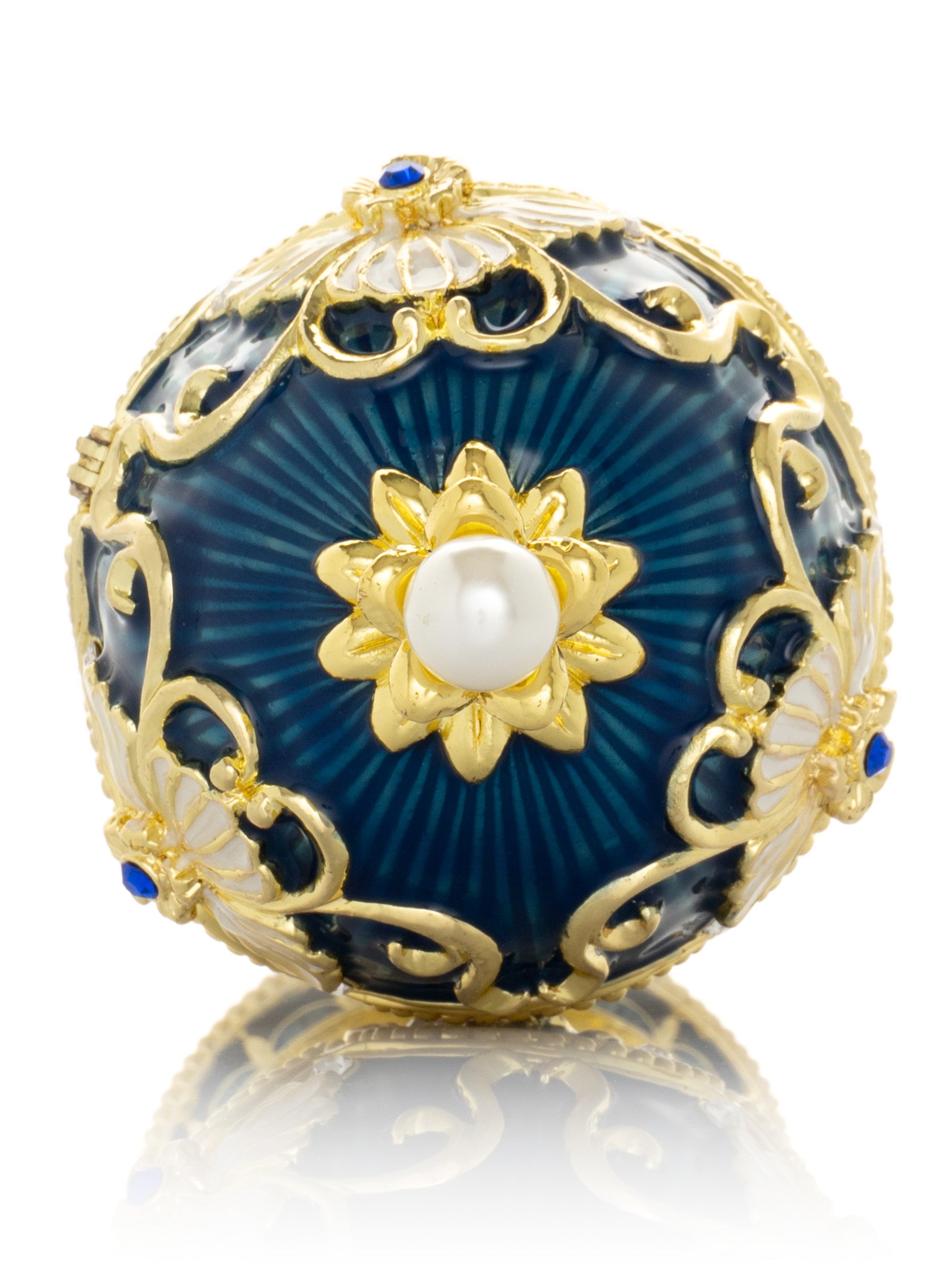 Keren Kopal Music Playing Blue Faberge Egg