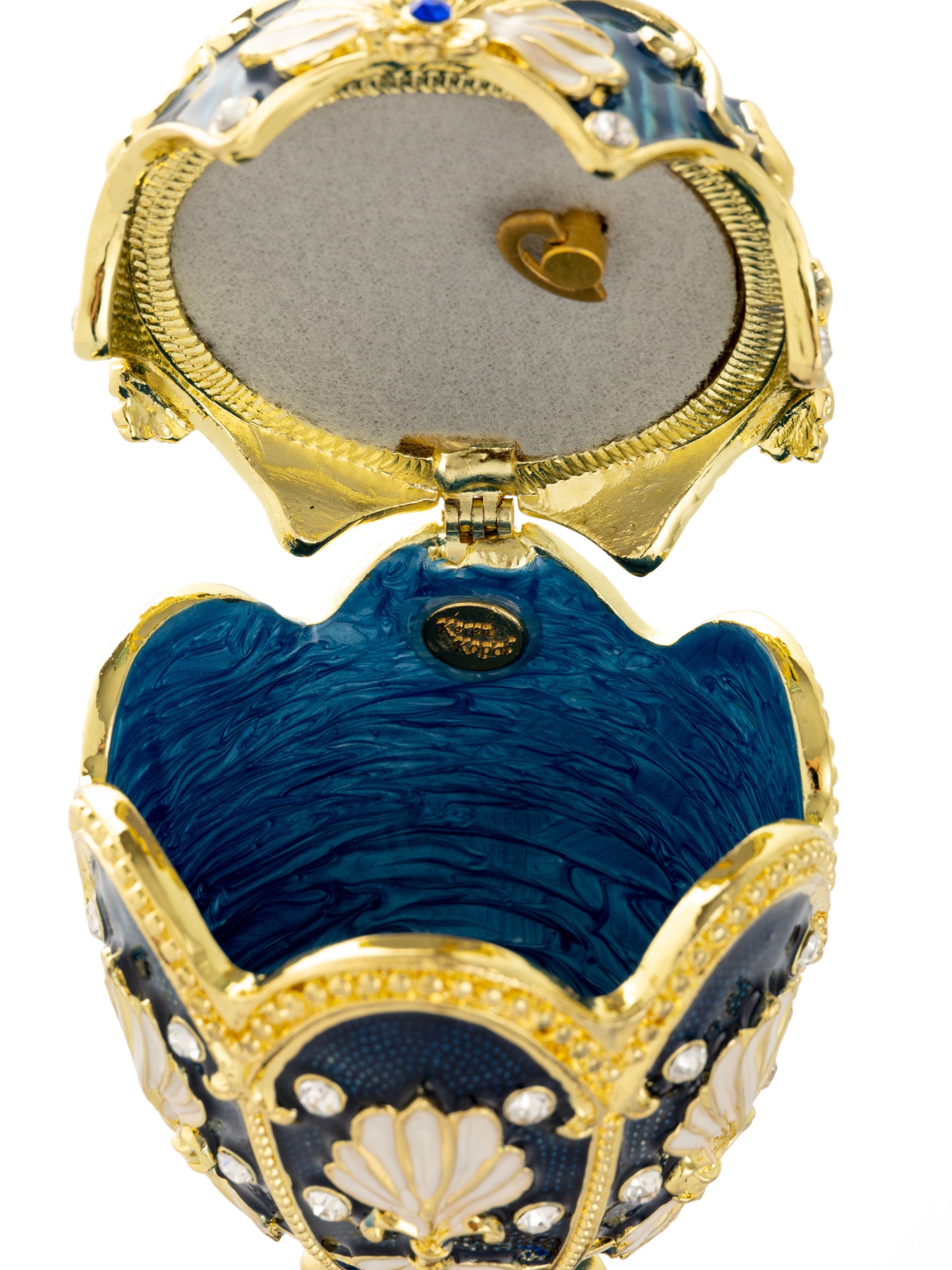 Keren Kopal Music Playing Blue Faberge Egg