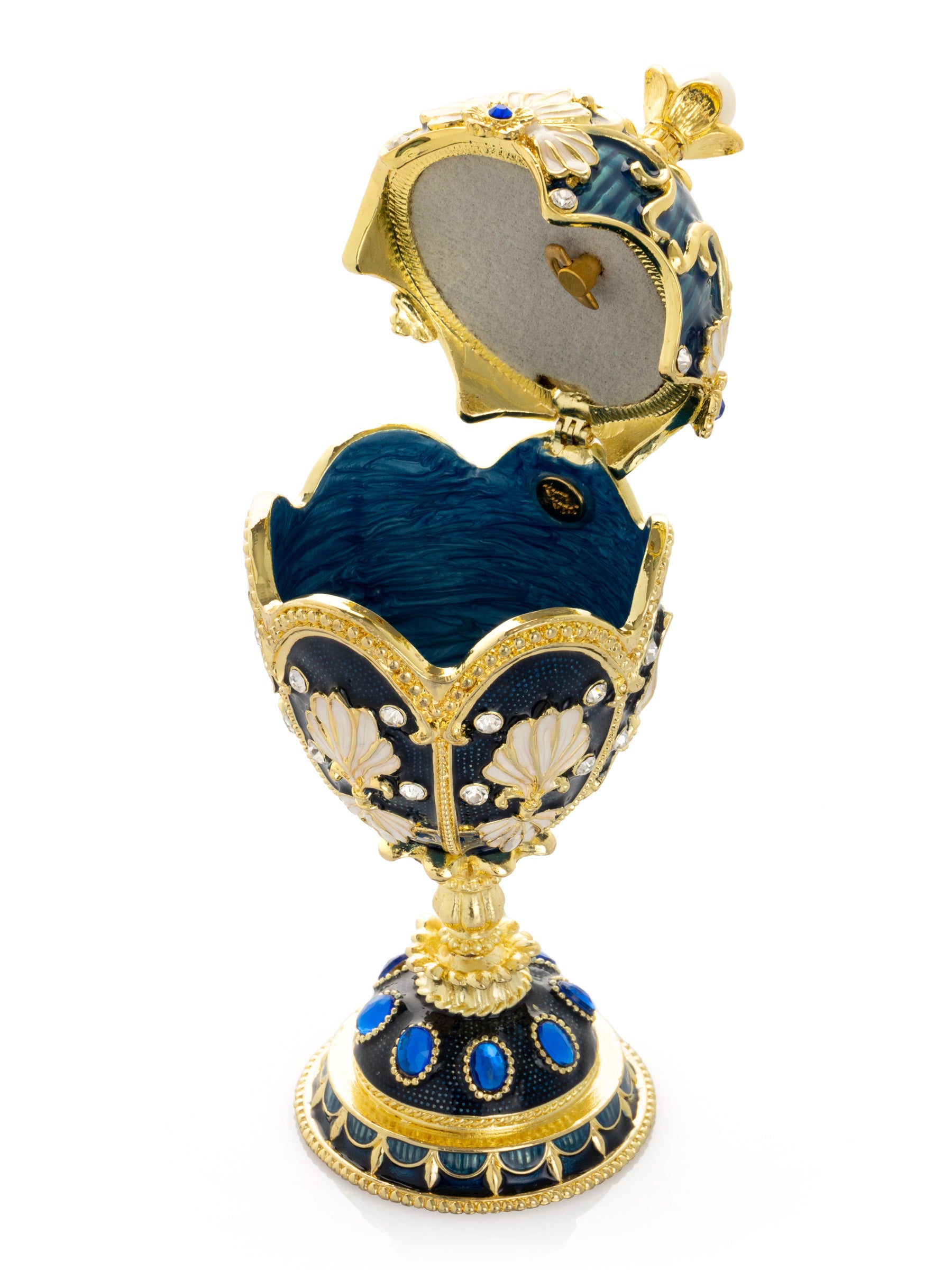 Keren Kopal Music Playing Blue Faberge Egg
