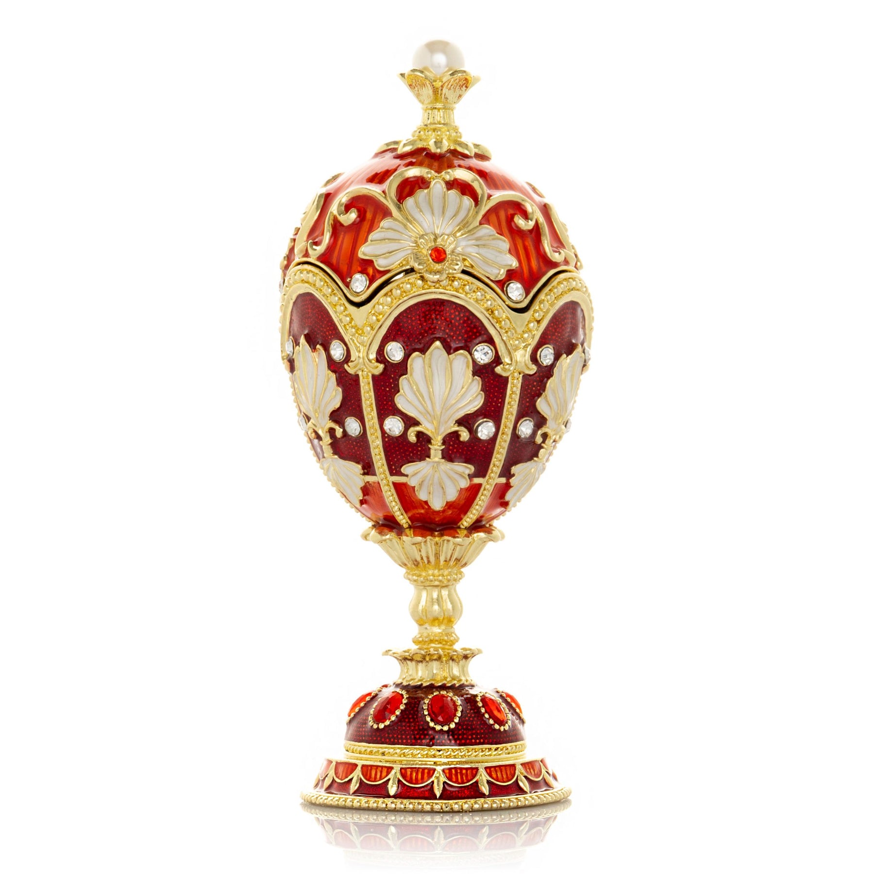 Keren Kopal Music Playing Red Faberge Egg