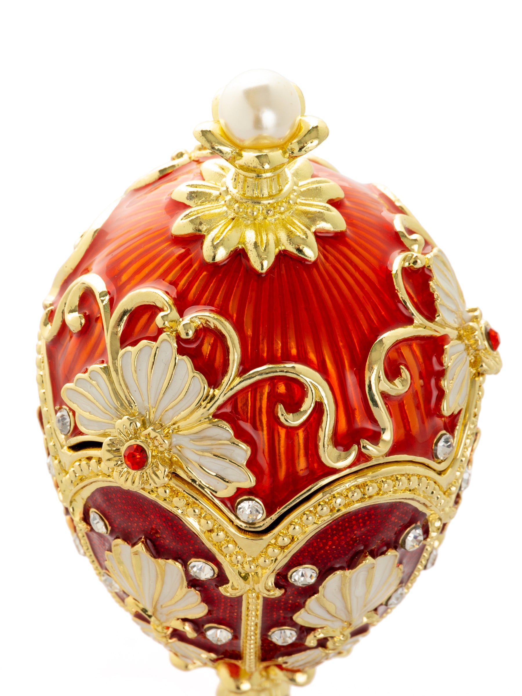 Keren Kopal Music Playing Red Faberge Egg