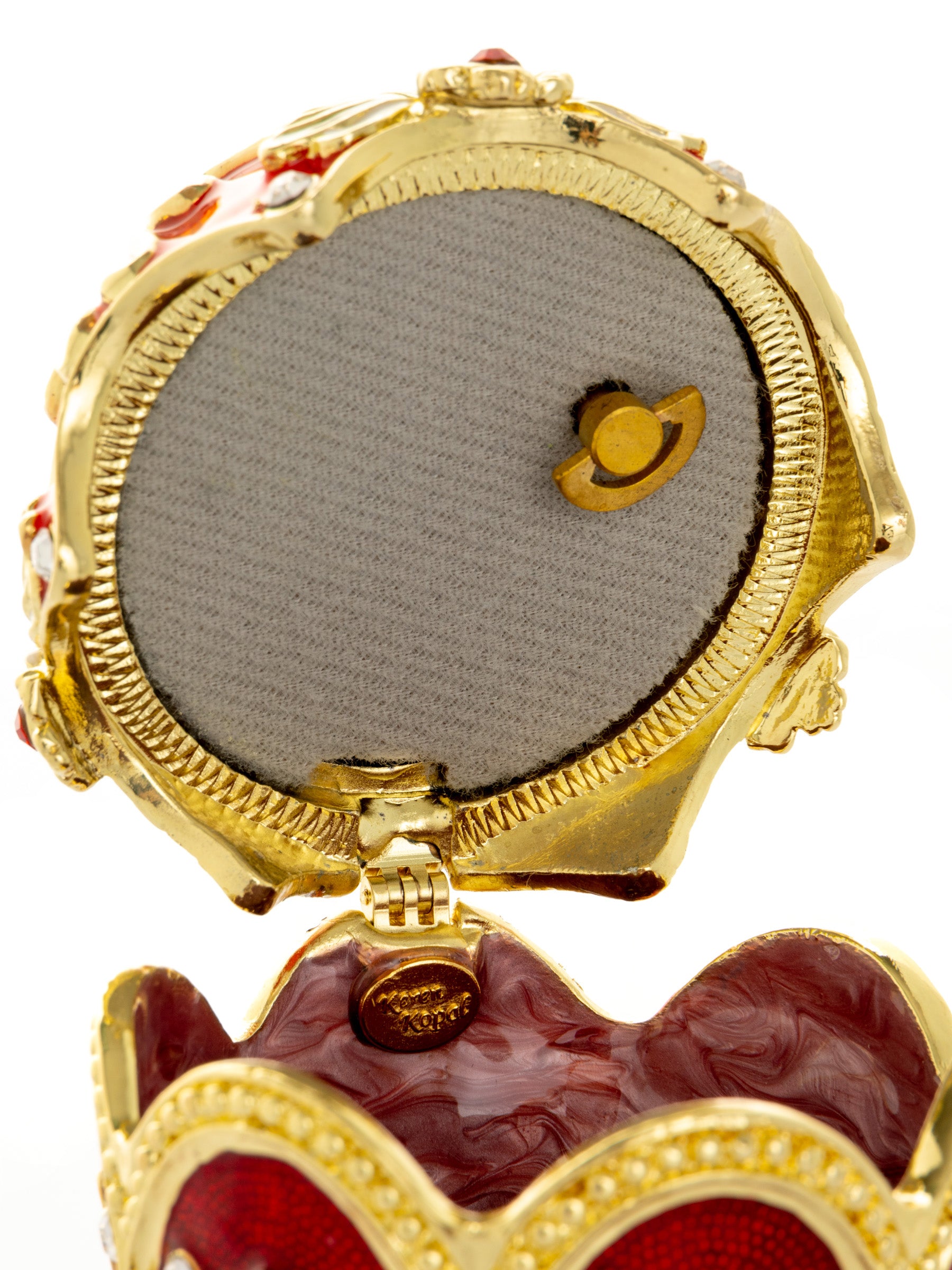 Keren Kopal Music Playing Red Faberge Egg