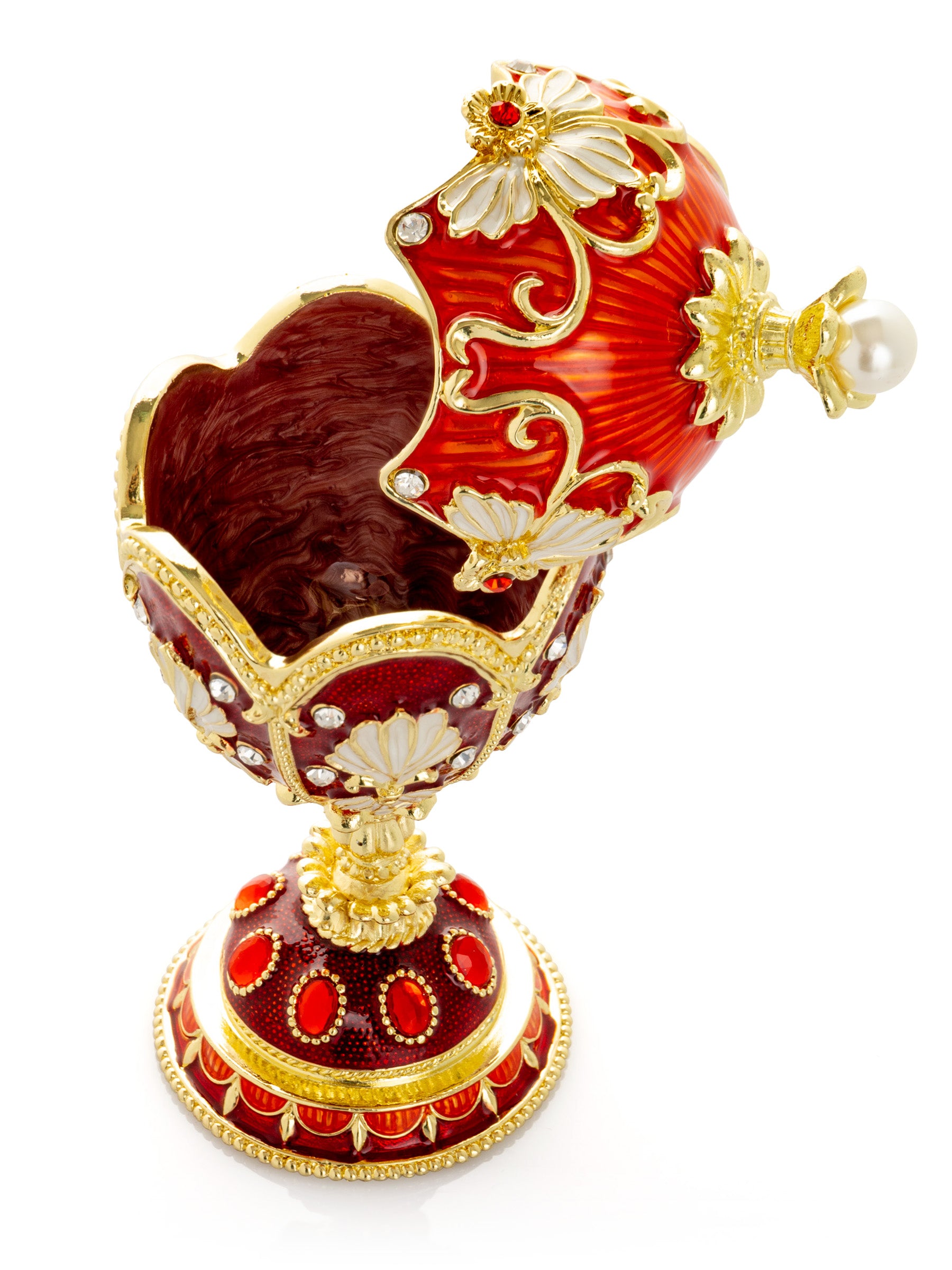 Keren Kopal Music Playing Red Faberge Egg