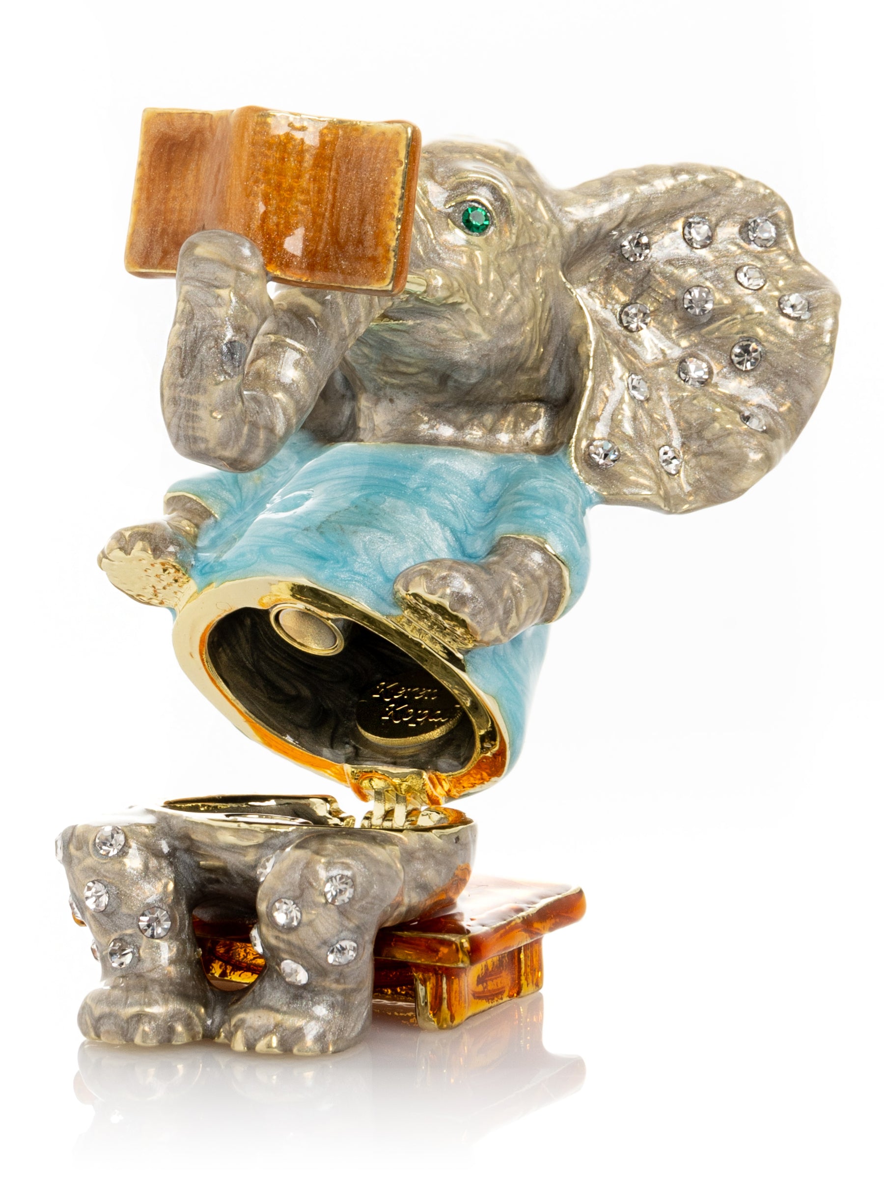 Keren Kopal Elephant Sitting and Reading a Book